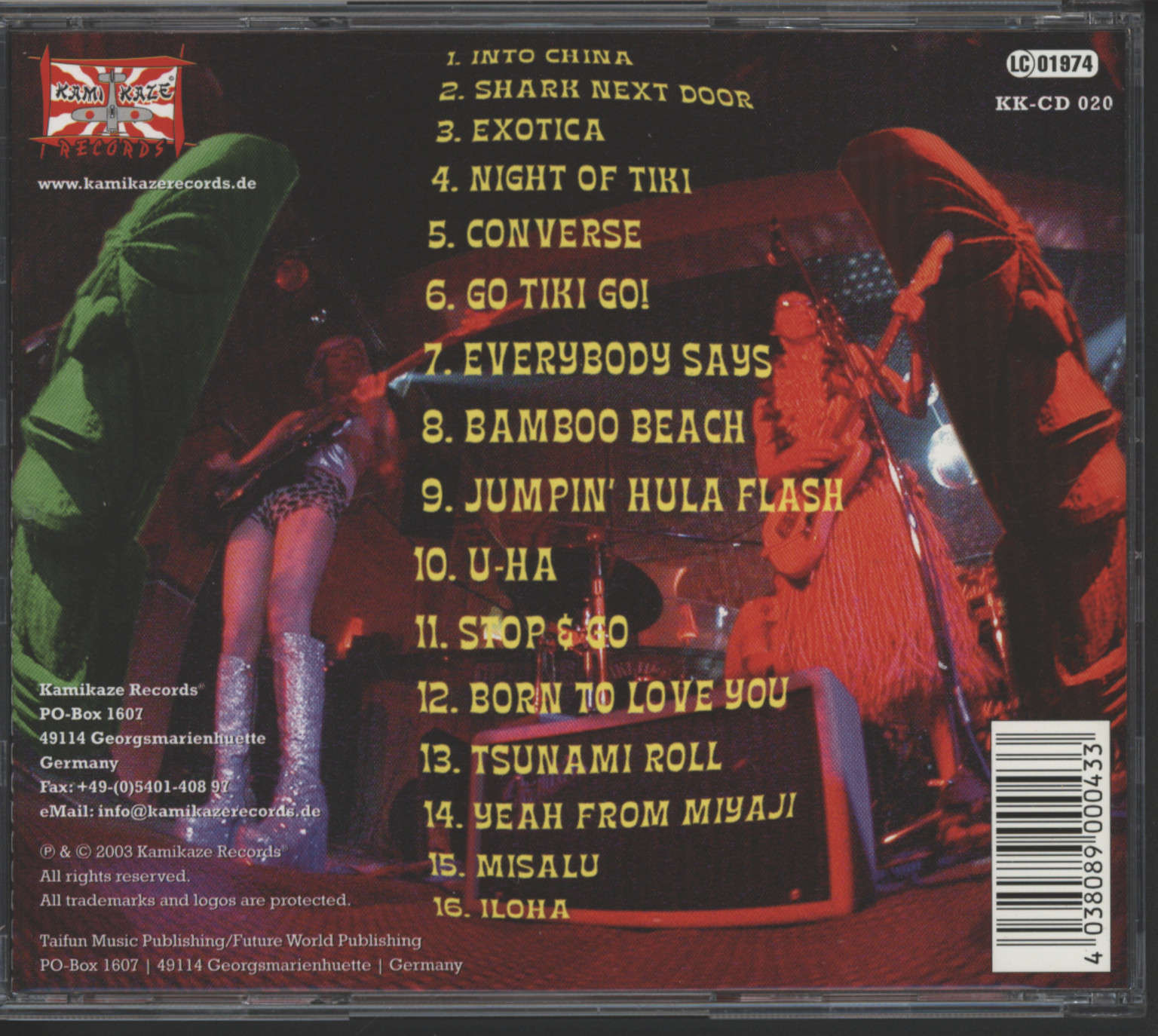 Tiki Tiki Bamboooos: Tiki Tiki Bamboooos, CD