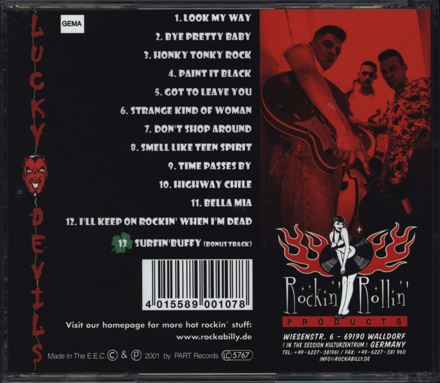 Lucky Devils: Time Passes By..., CD
