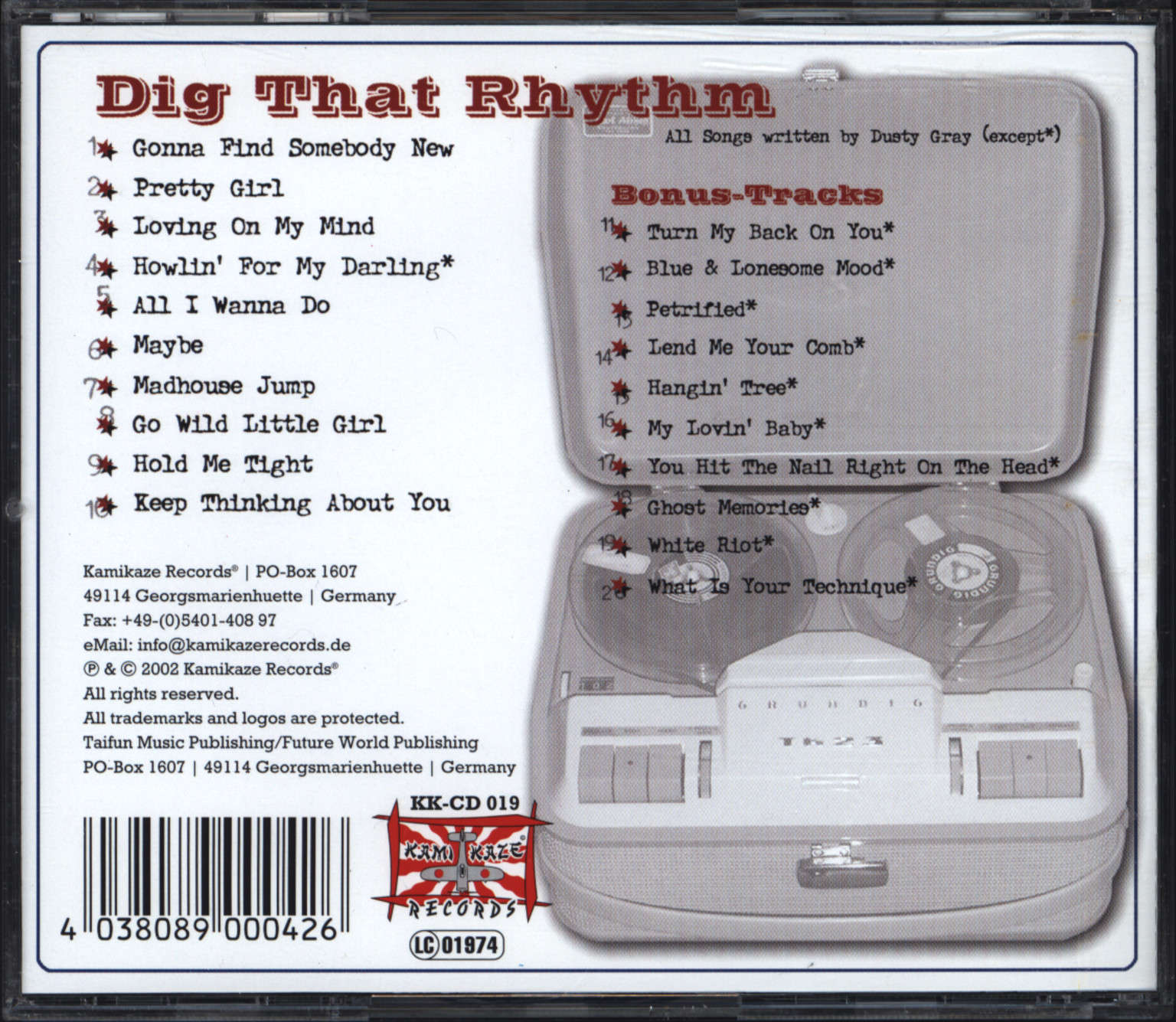 Dusty Gray: Dig That Rhythm, CD