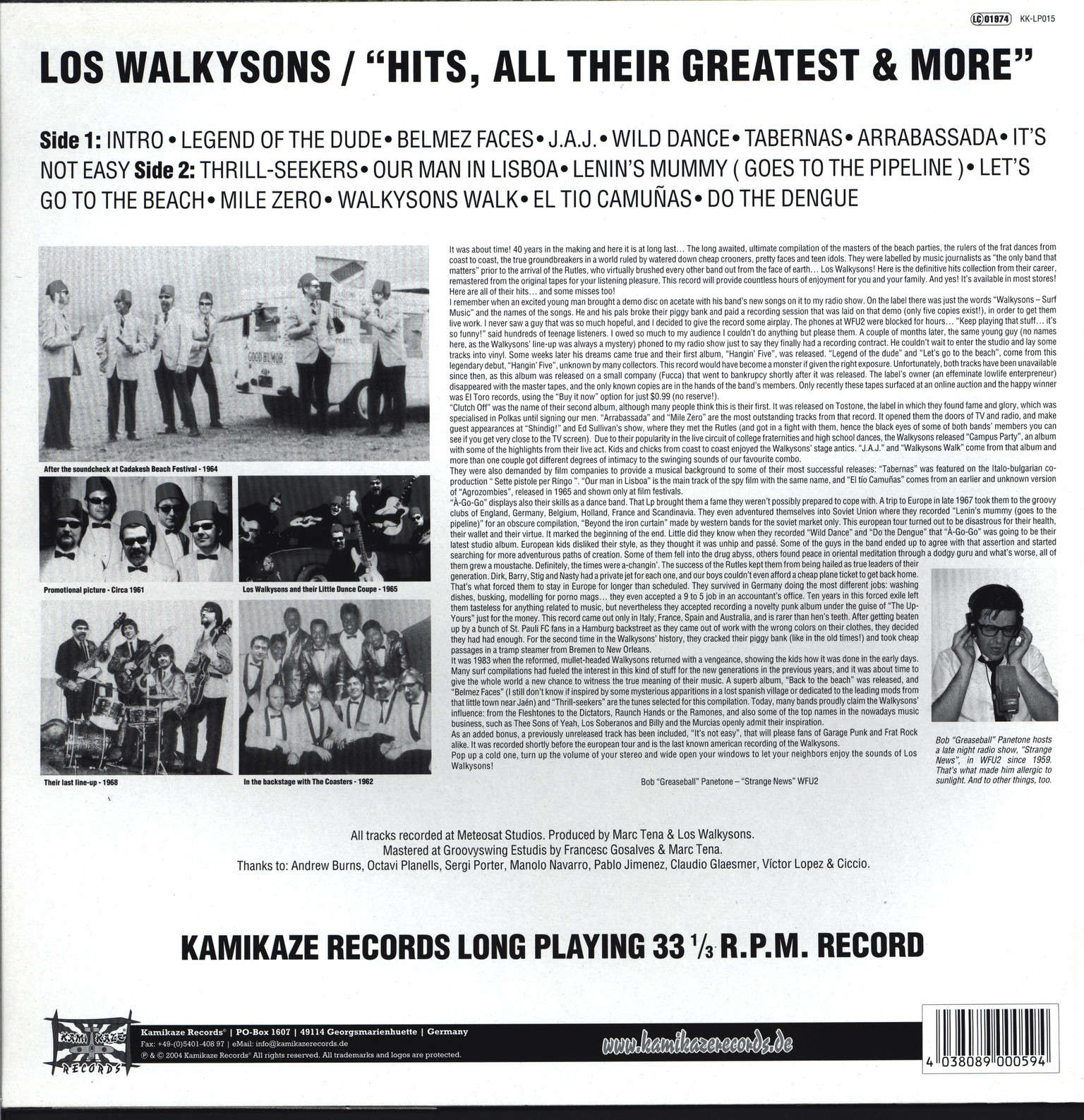 Los Walkysons: Hits, All Their Greatest & More, LP (Vinyl)