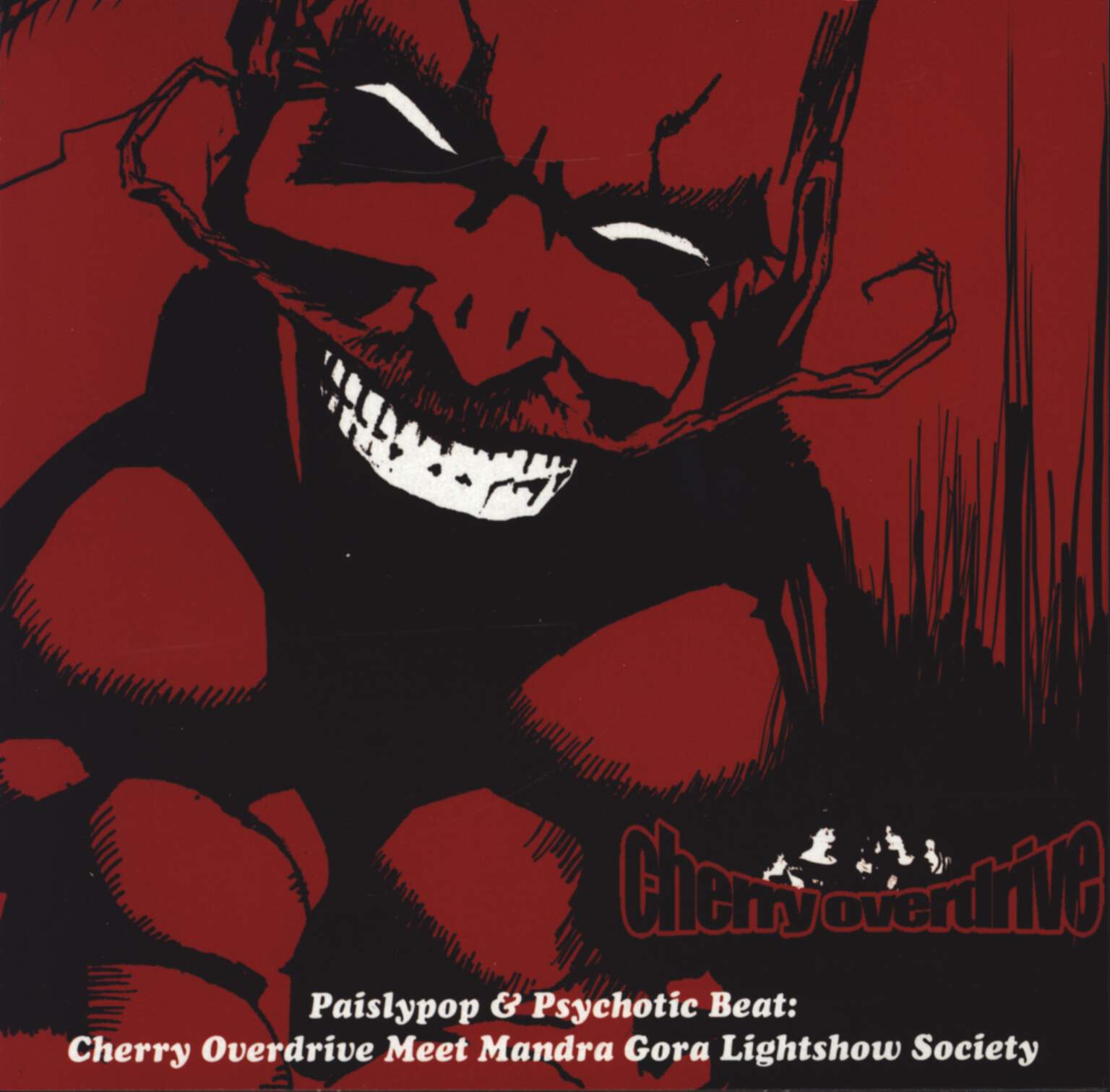 Mandra Gora Lightshow Society: Psychotic Beat & Paisley Pop: The Mandra Gora Lightshow Society Meet Cherry Overdrive, 7" Single (Vinyl)