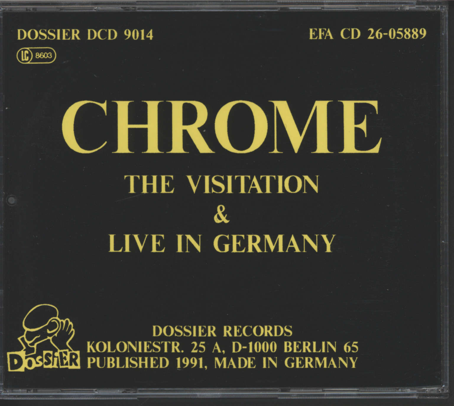 Chrome: The Visitation & Live In Germany, CD