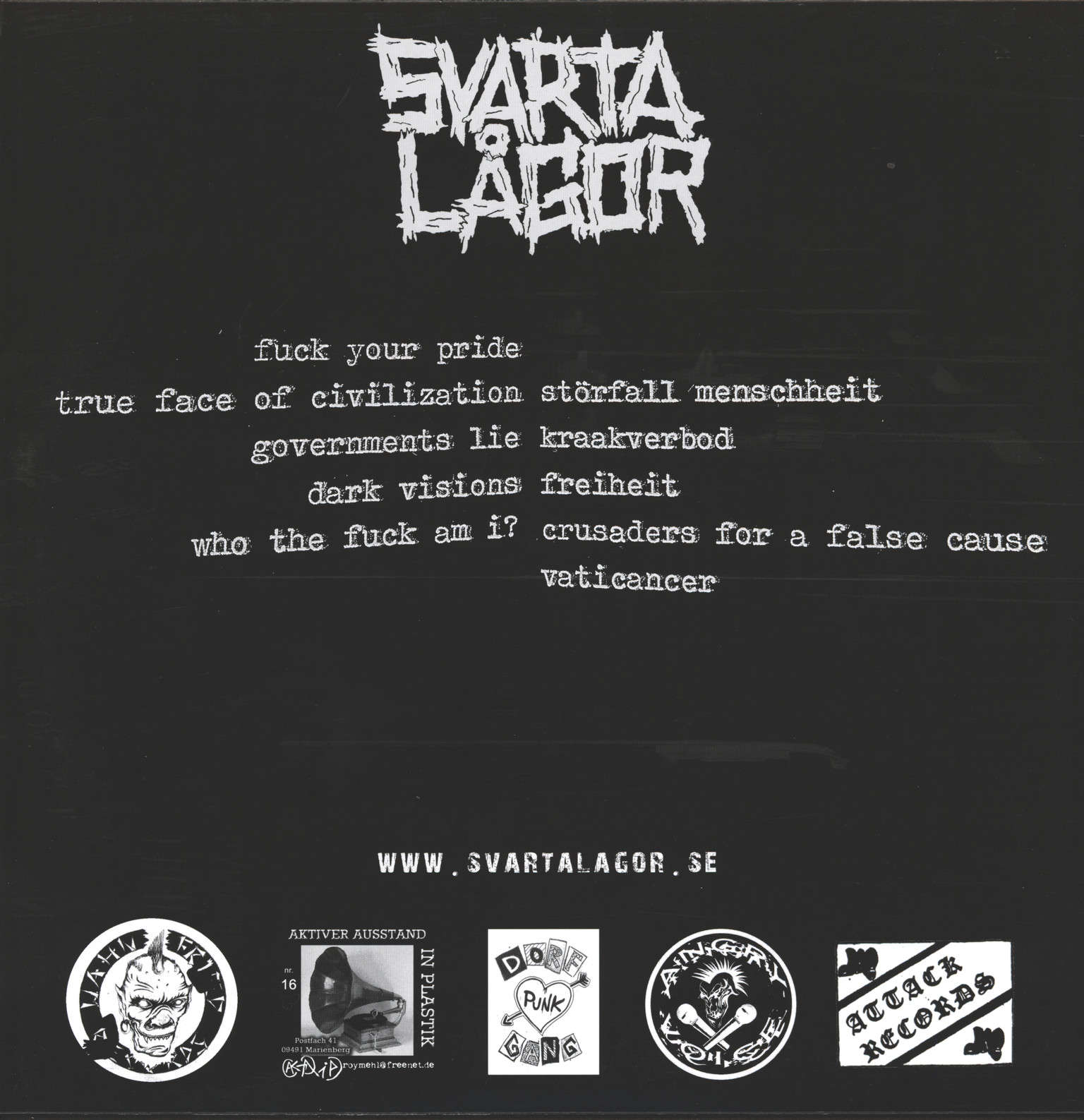 Svarta Lagor: Dark Visions, LP (Vinyl)