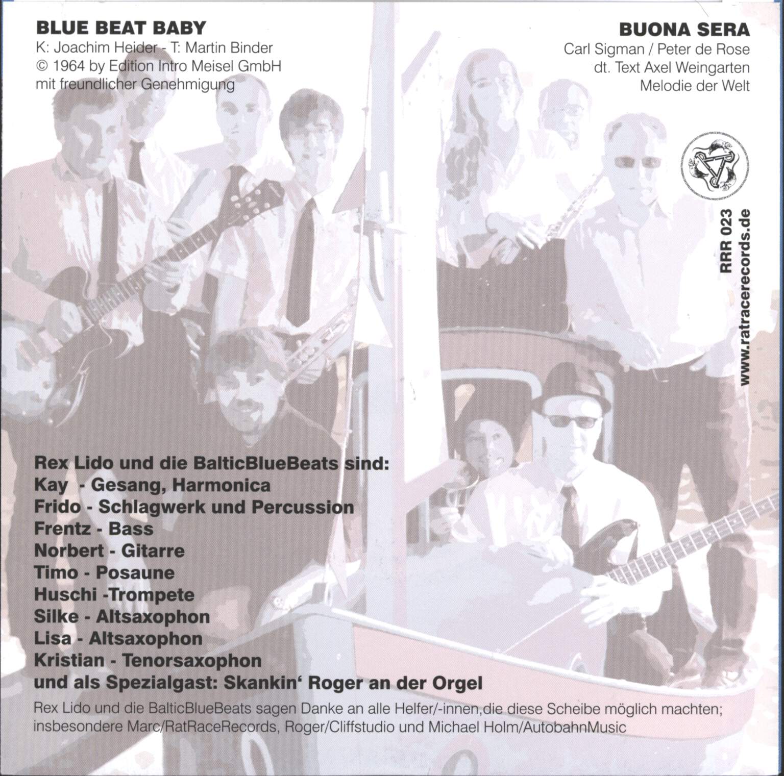 Rex Lido Und Die Baltic Blue Beats: Blue Beat Baby, 7" Single (Vinyl)