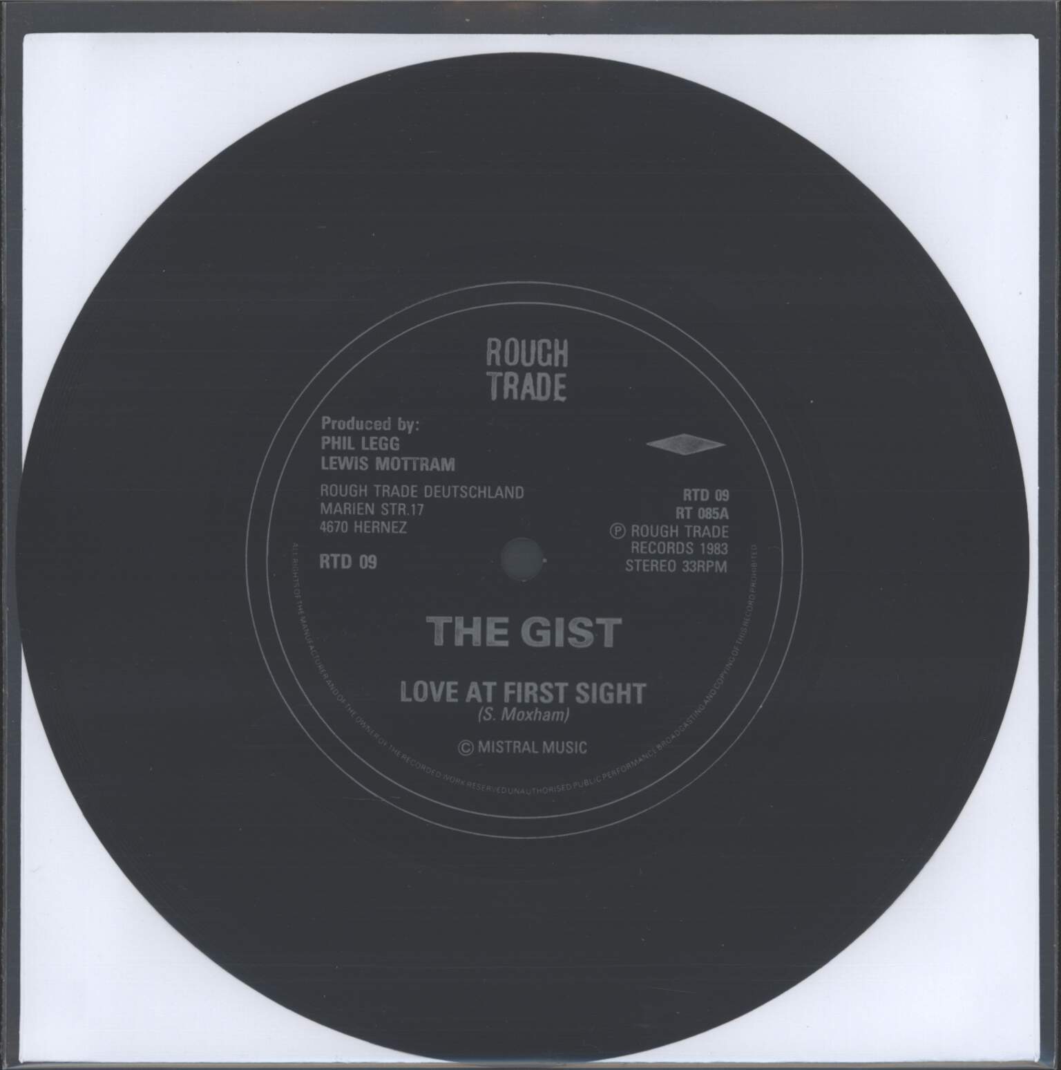 Gist: Love At First Sight, 7" Single (Vinyl)