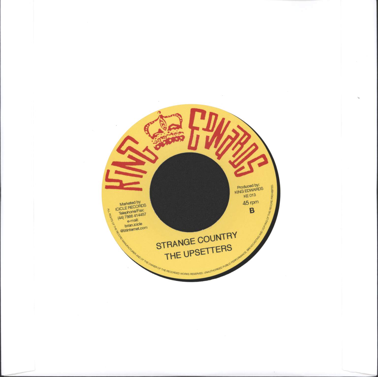Ronald Wilson: Prime Minister's State / Strange Country, 7" Single (Vinyl)