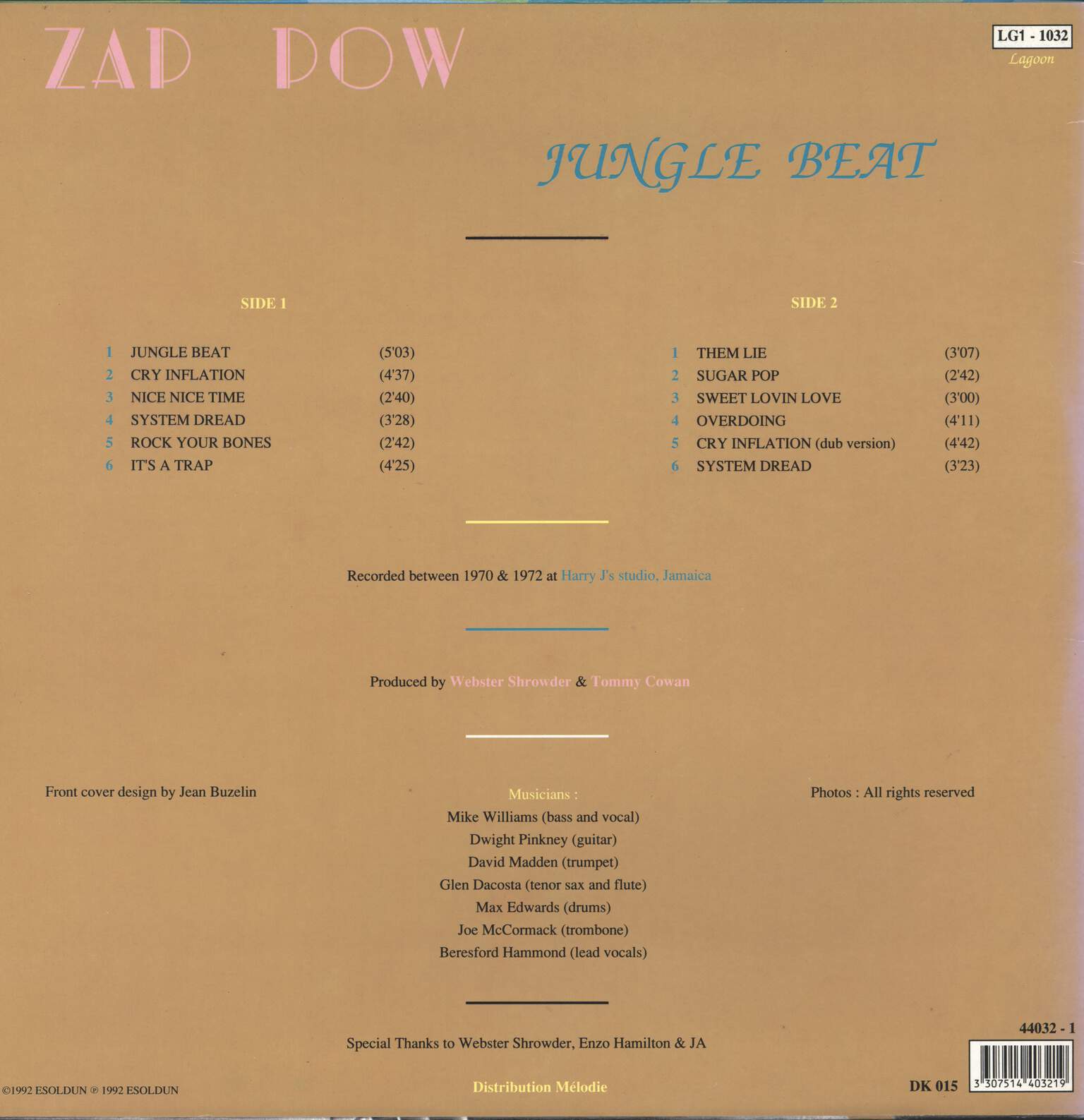 Zap Pow: Jungle Beat, LP (Vinyl)