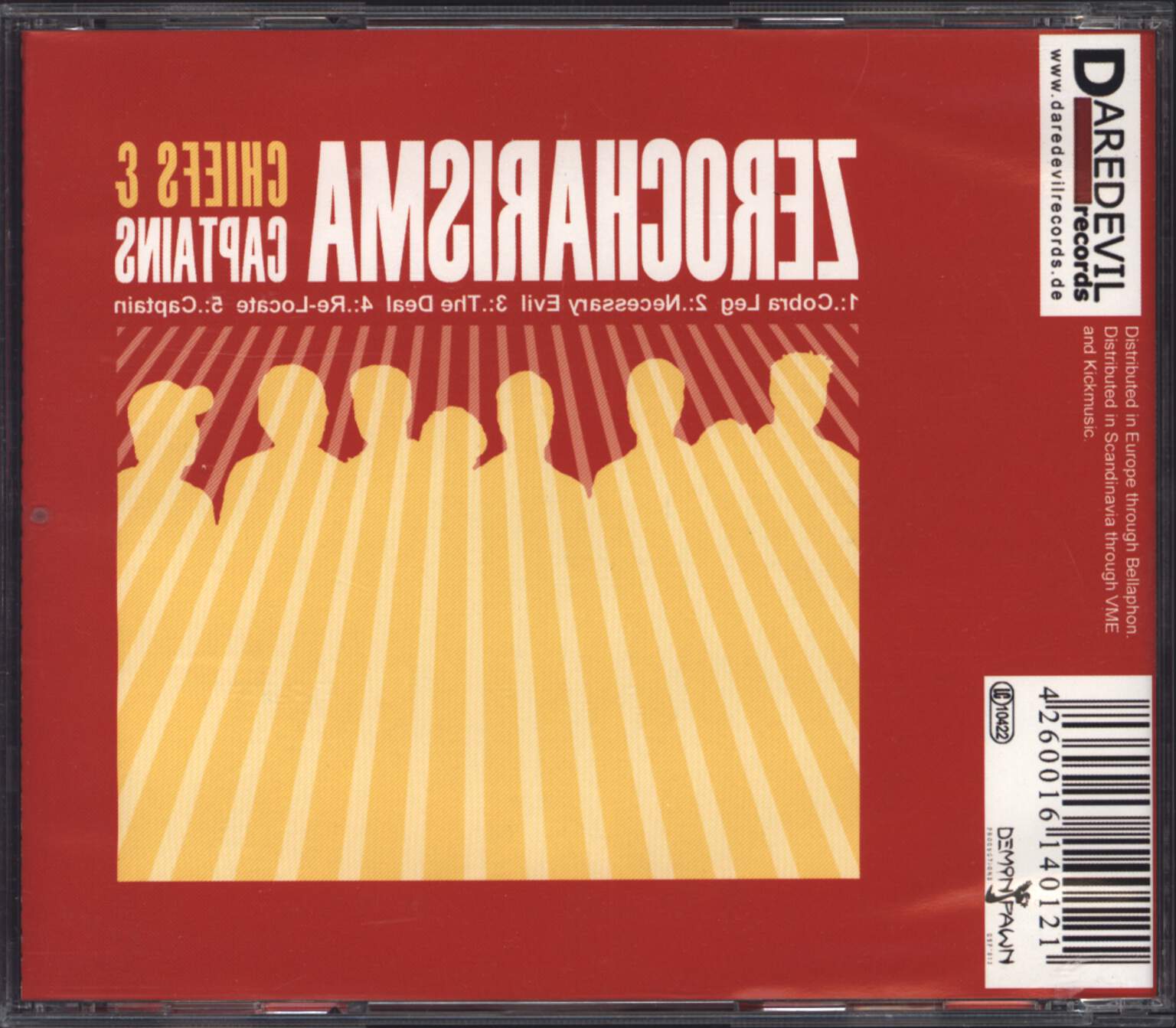 Zerocharisma: Chiefs & Captains, Mini CD