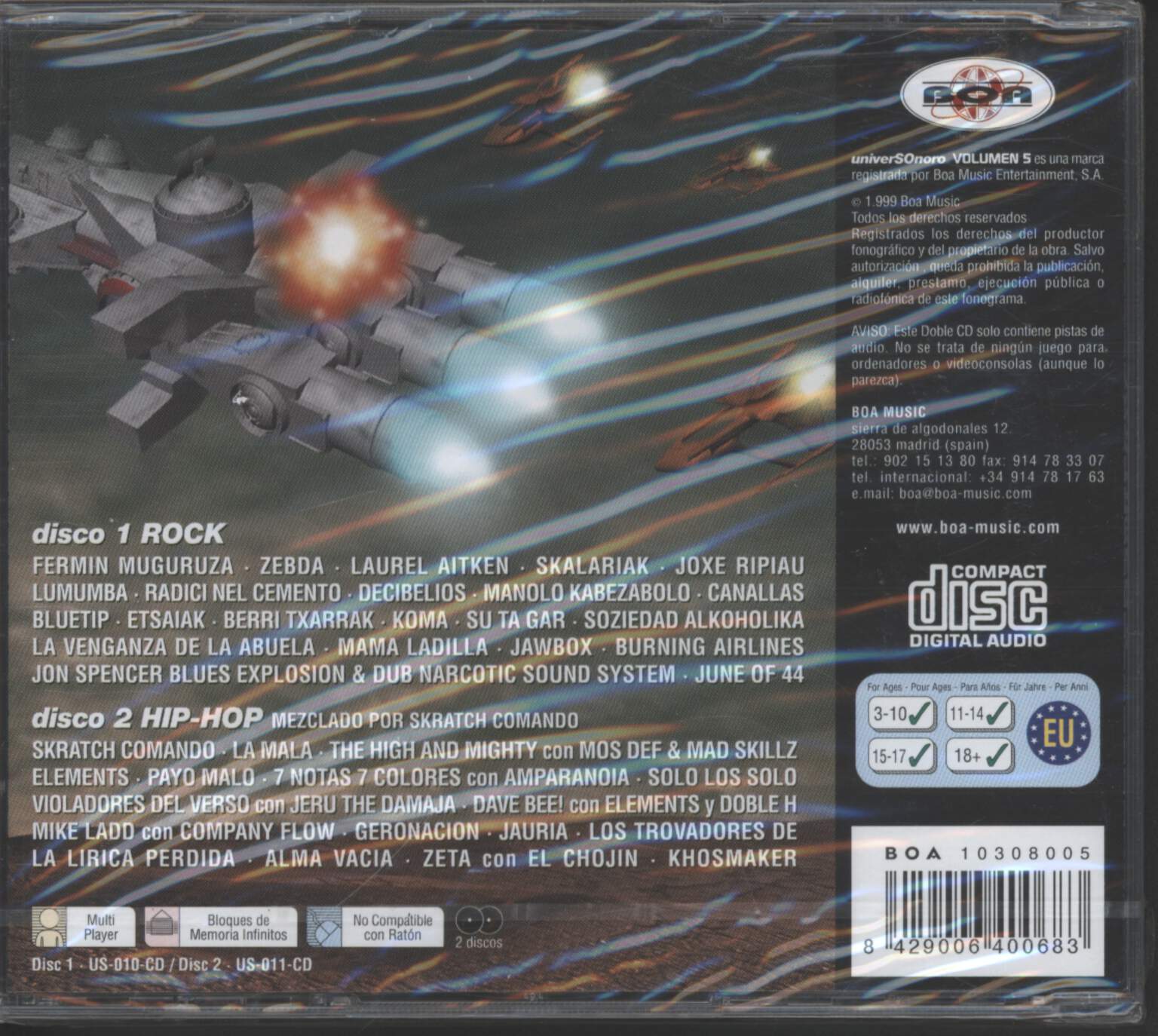 Various: UniverSOnoro Volumen 5, CD