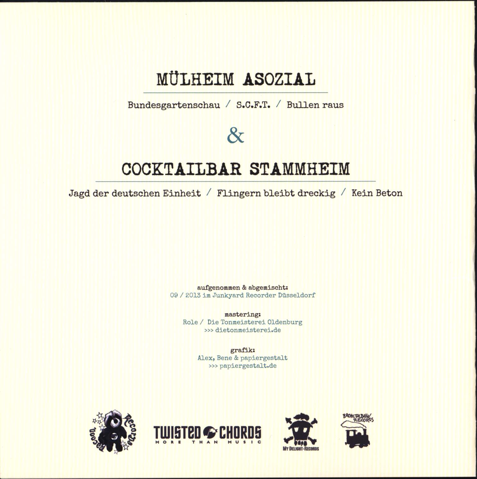 Mülheim Asozial: Fresst Scheisse, 7" Single (Vinyl)