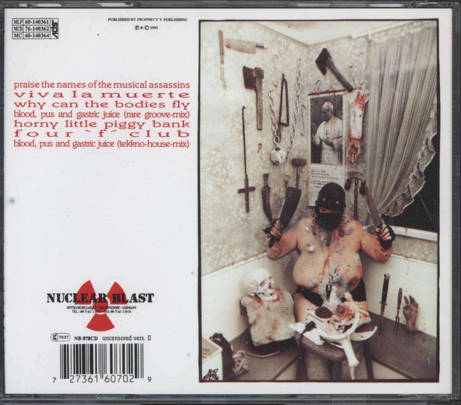 Pungent Stench: Dirty Rhymes And Psychotronic Beats, CD