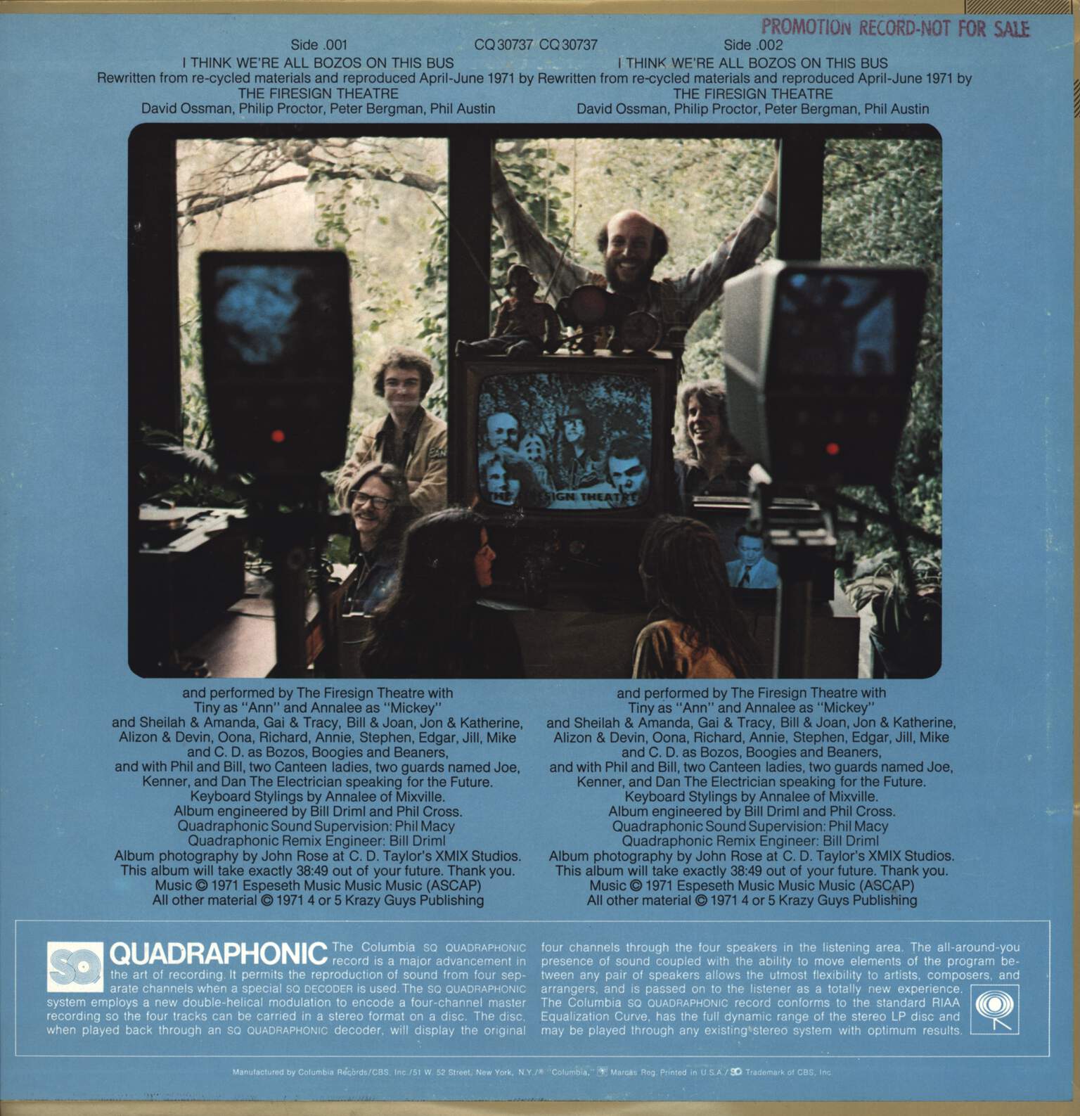 Firesign Theatre: I Think We're All Bozos On This Bus, LP (Vinyl)
