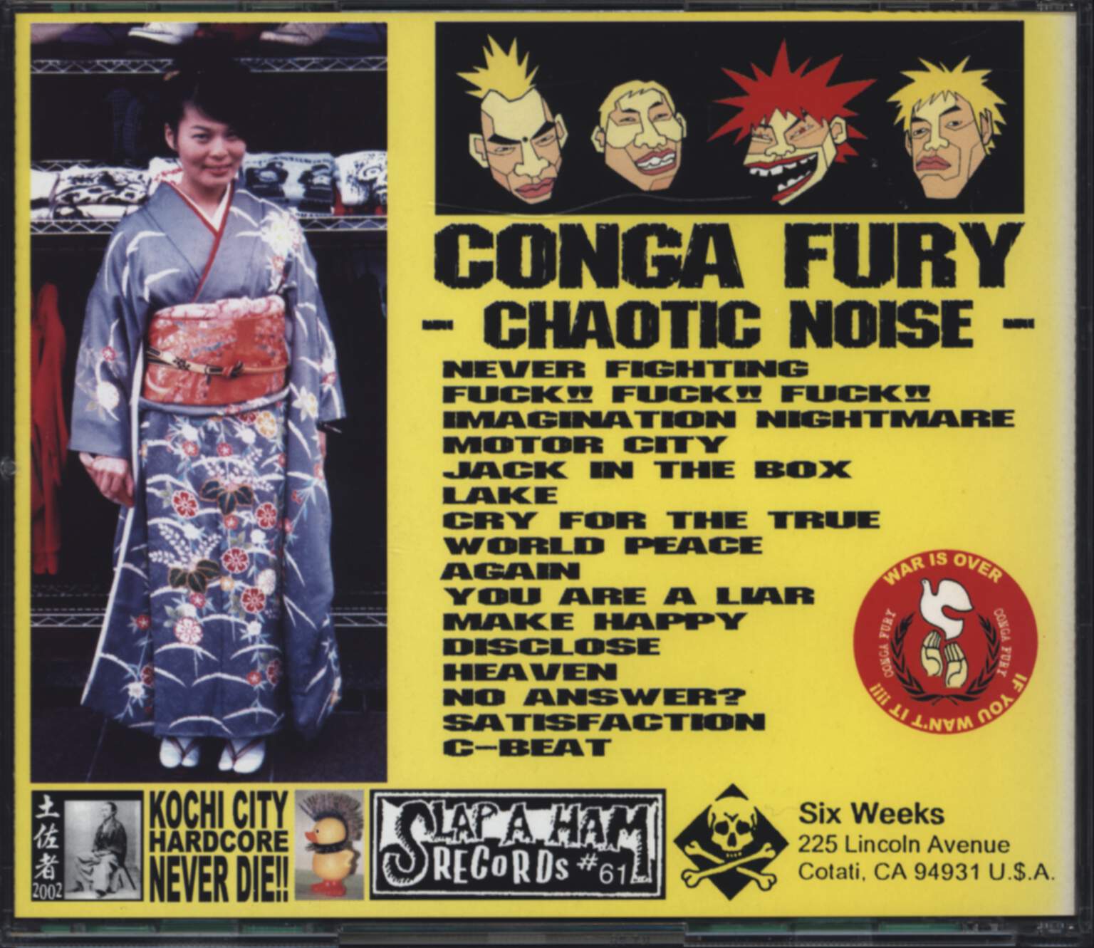 Conga Fury: Chaotic Noise, CD