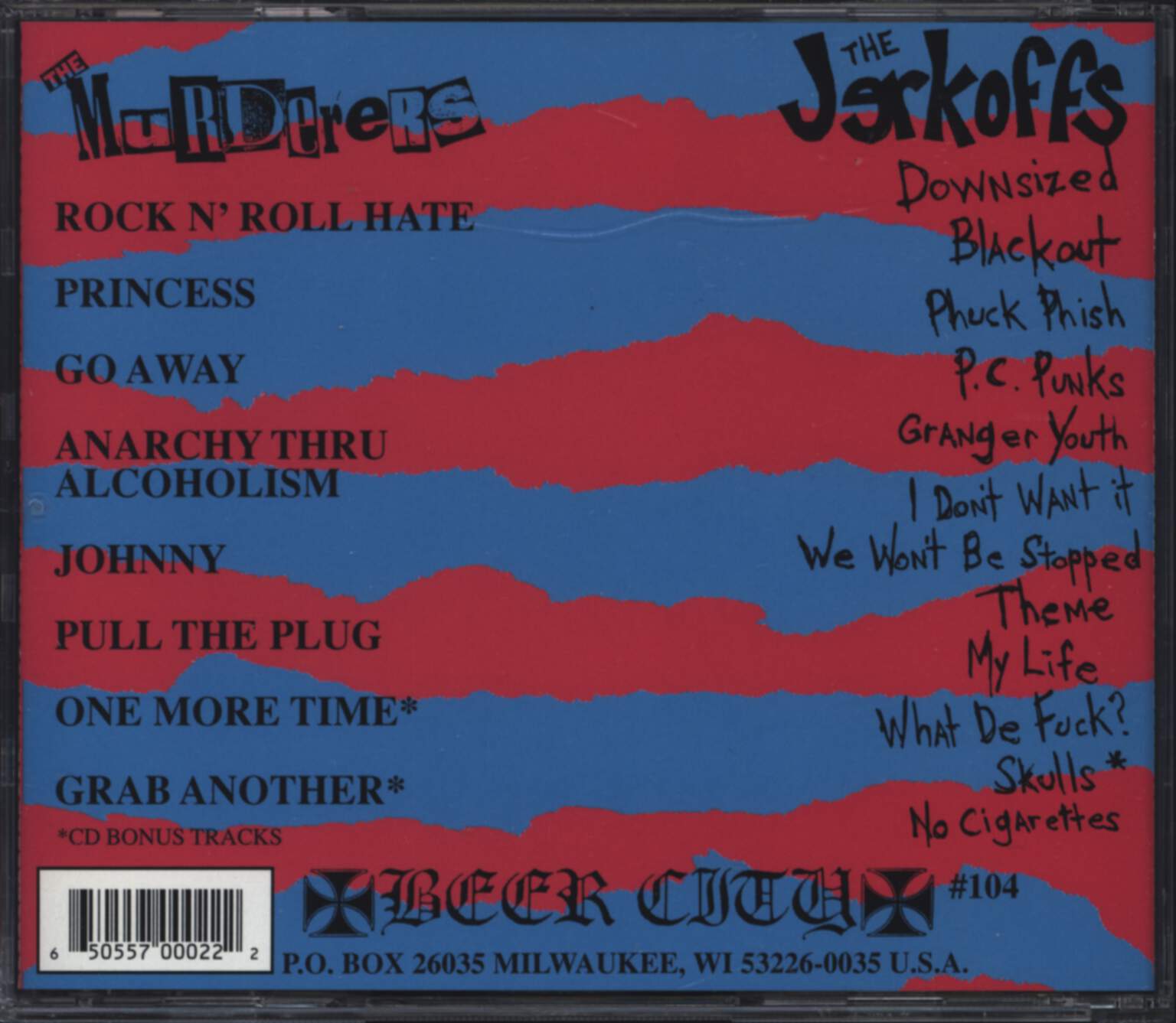 Murderers: The Murderers and The Jerkoffs Split CD, CD