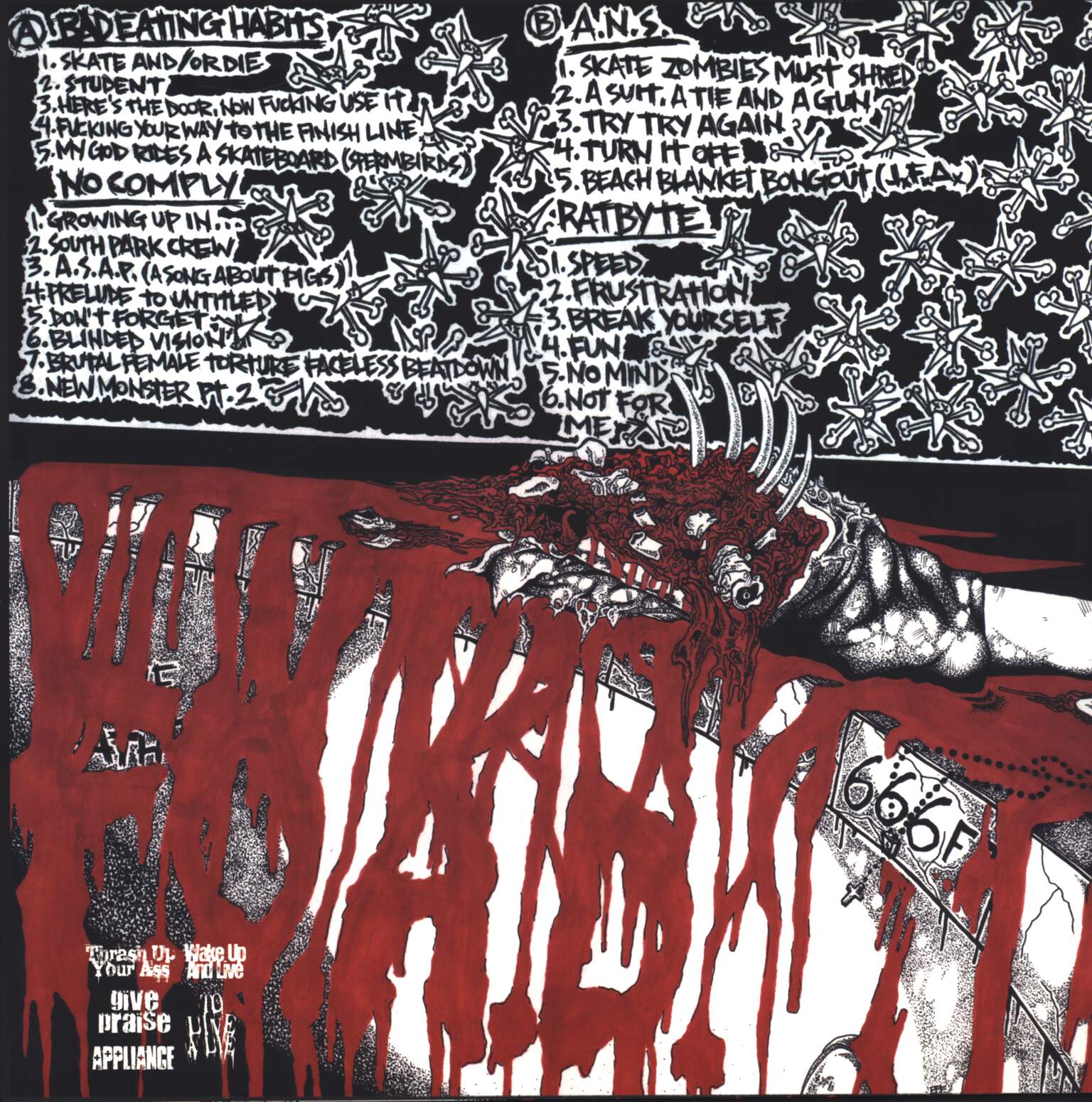Badeatinghabits: Four Bands To Drain Your Pool, LP (Vinyl)