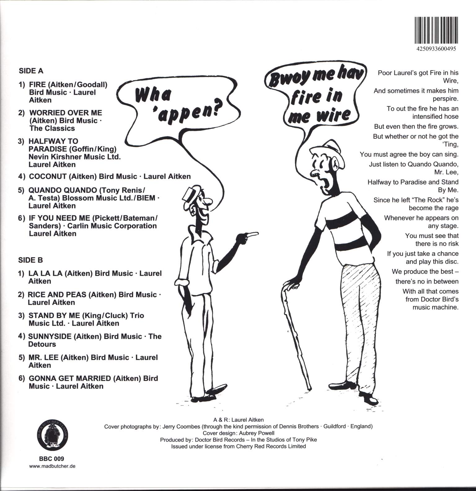 Laurel Aitken: Says Fire, LP (Vinyl)