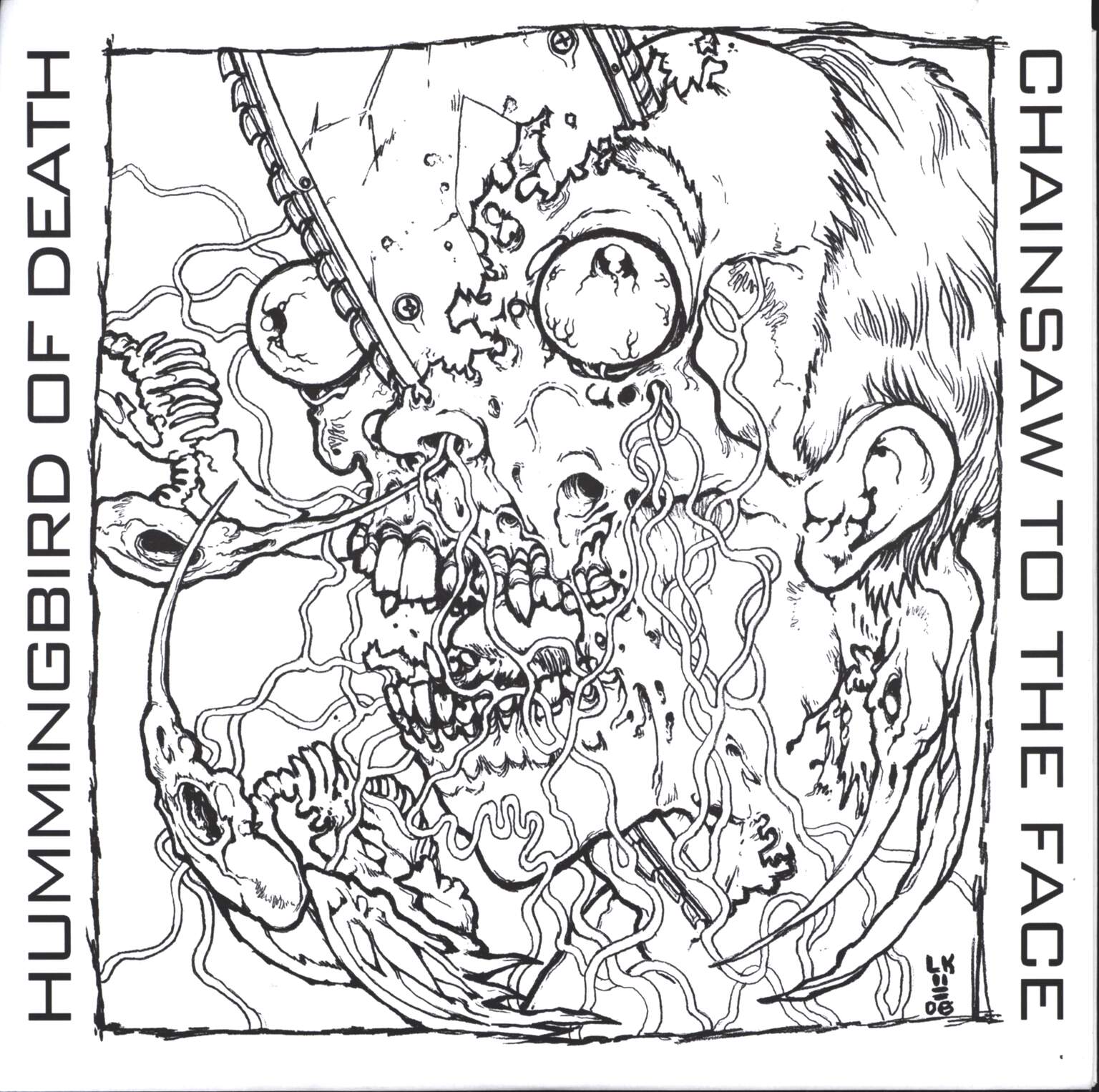 Hummingbird Of Death: Hummingbird Of Death / Chainsaw To The Face, 10" Vinyl EP