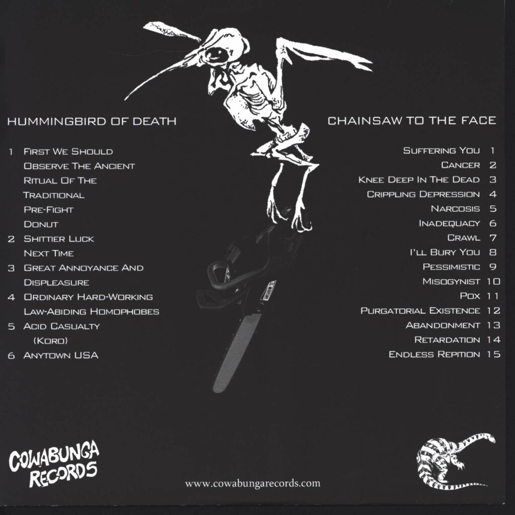 Hummingbird Of Death: Hummingbird Of Death / Chainsaw To The Face, 10" Vinyl EP