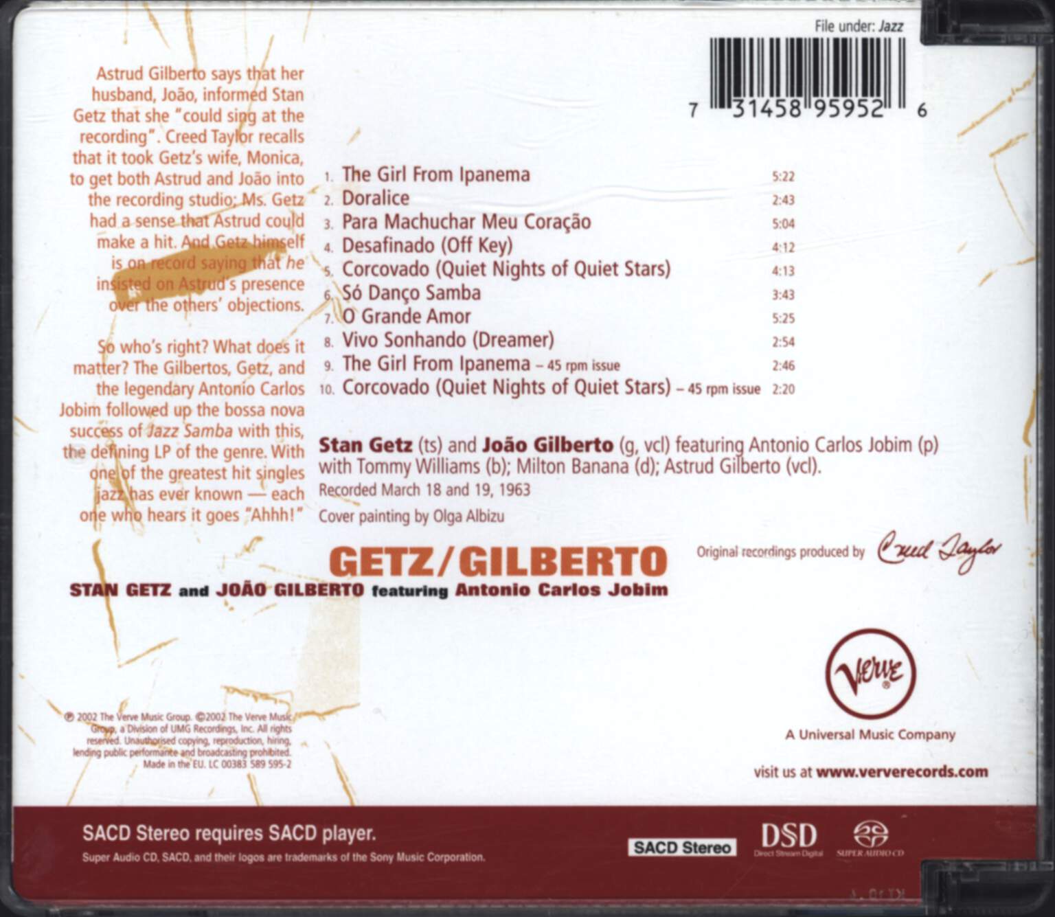 Stan Getz: Getz / Gilberto, CD