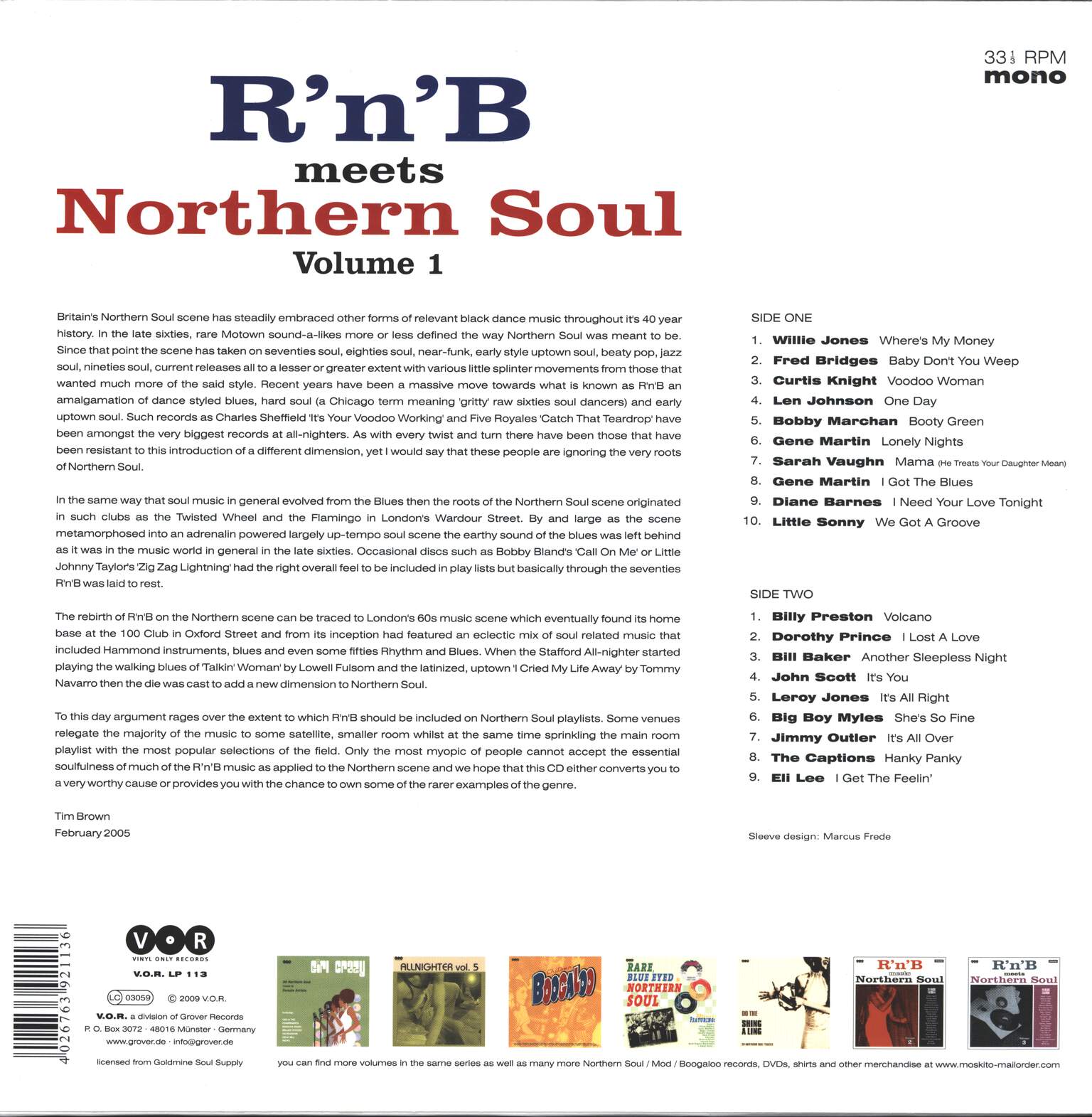 Various: R'n'B Meets Northern Soul Volume 1, LP (Vinyl)