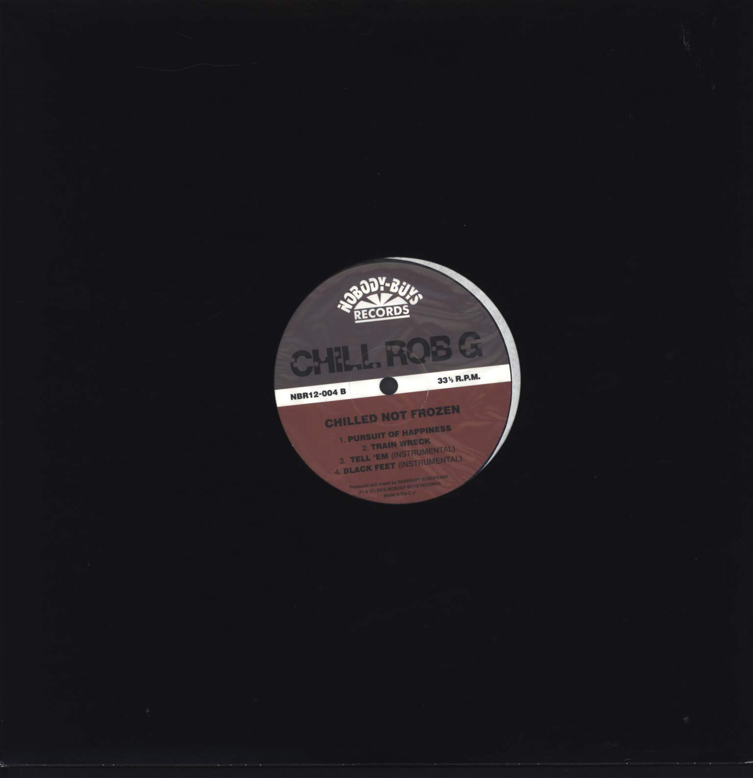 Chill Rob G: Chilled Not Frozen (Chilled Blue Vinyl Ltd to 100), 12" Maxi Single (Vinyl)