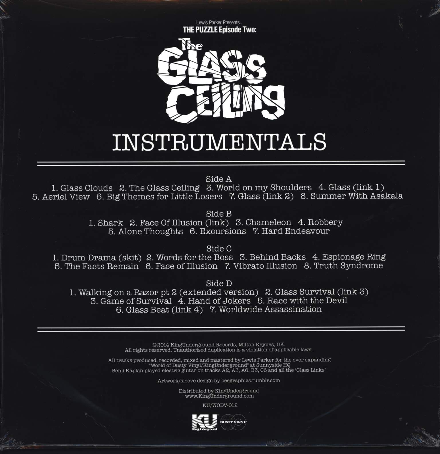 Lewis Parker: The Puzzle: Episode 2 - The Glass Ceiling Instrumentals, LP (Vinyl)