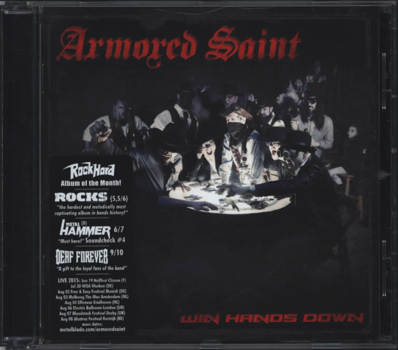 Armored Saint: Win Hands Down, CD