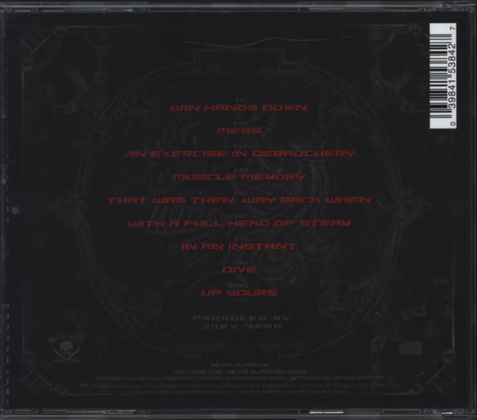 Armored Saint: Win Hands Down, CD