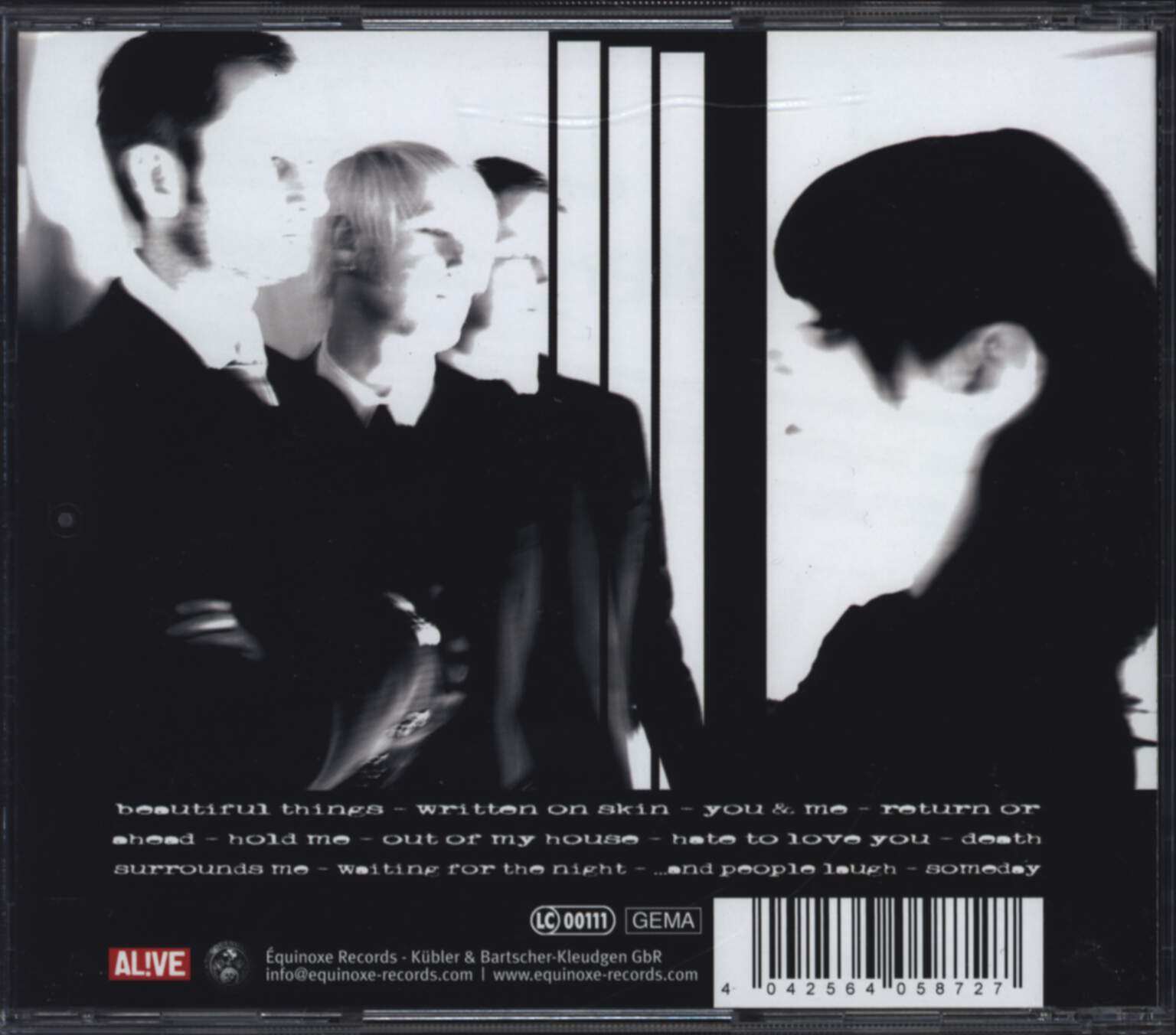 Silvery: Written On Skin, CD