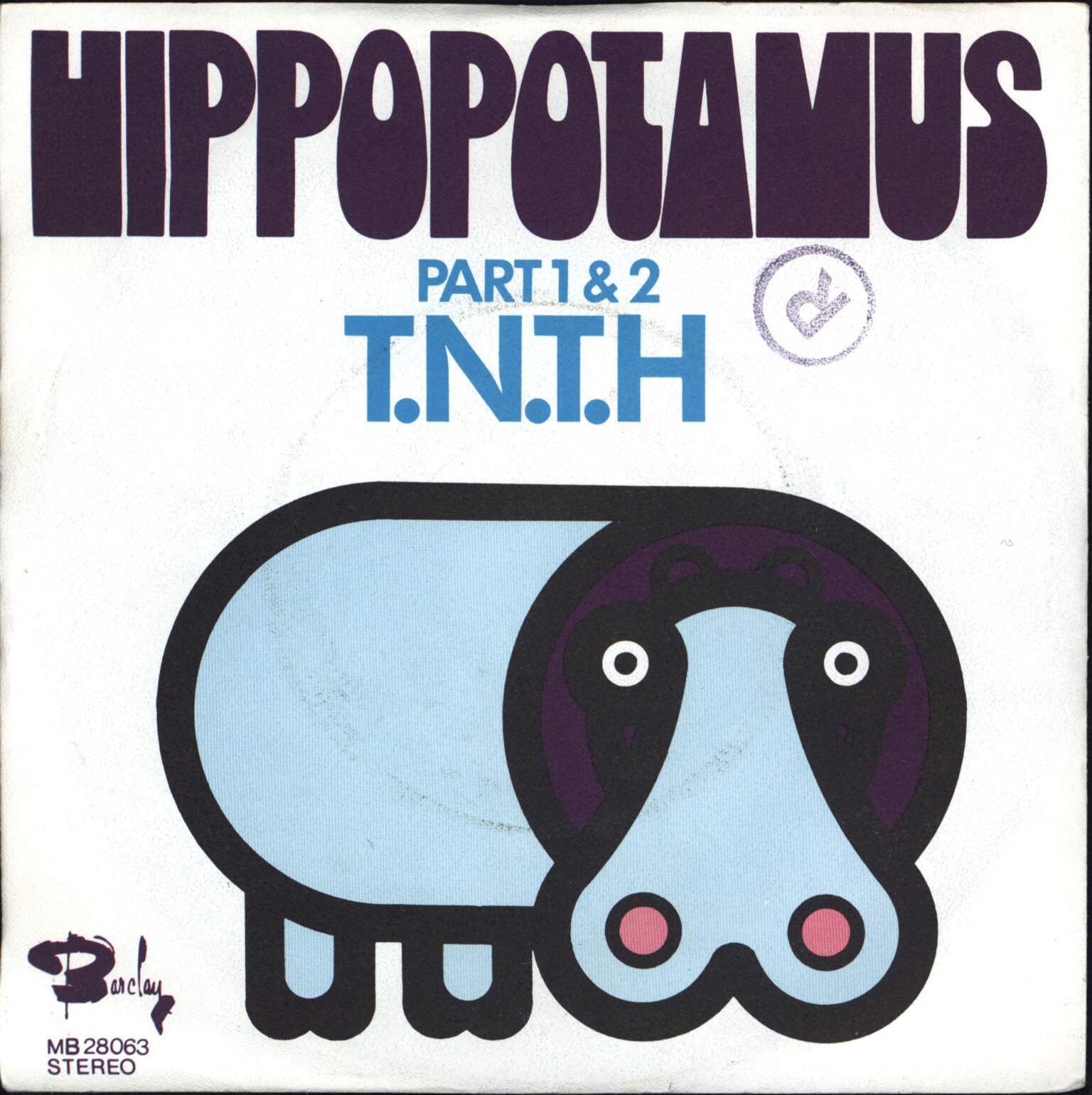 T.N.T.H.: Hippopotamus Part 1 & 2, 7" Single (Vinyl)