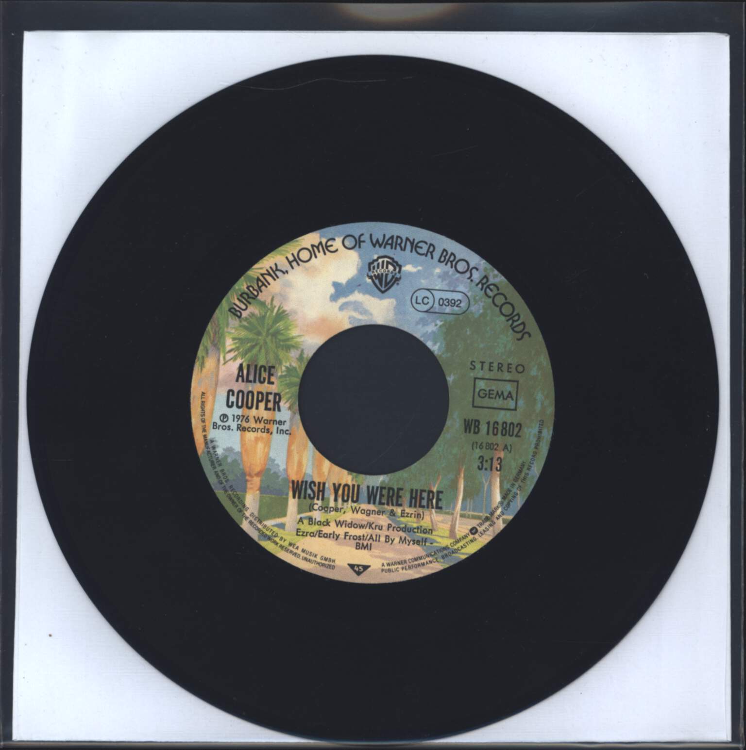 Alice Cooper: Wish You Were Here, 7" Single (Vinyl)
