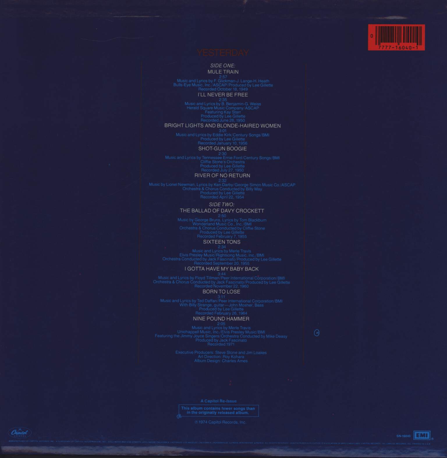 Tennessee Ernie Ford: 25th Anniversary "Yesterday", LP (Vinyl)