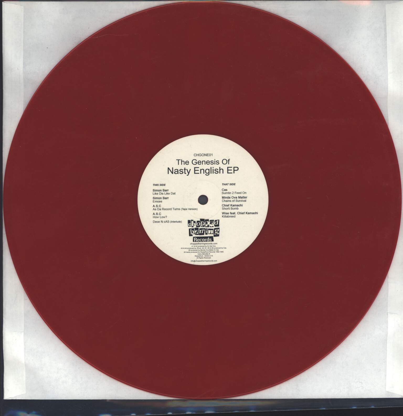 Various: The Genesis Of Nasty English EP, 12" Maxi Single (Vinyl)