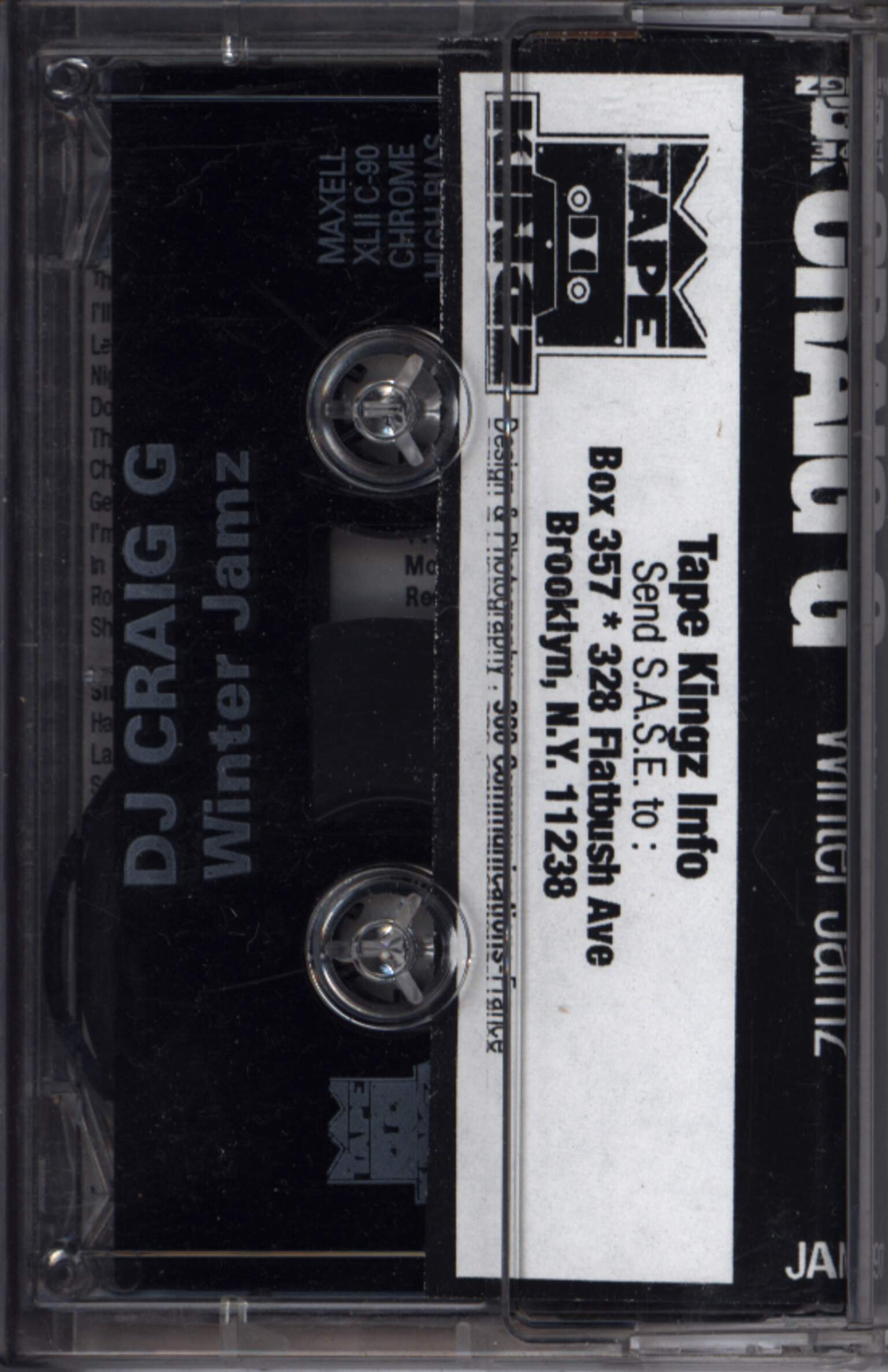 DJ Craig G: Winter Jamz, Compact Cassette