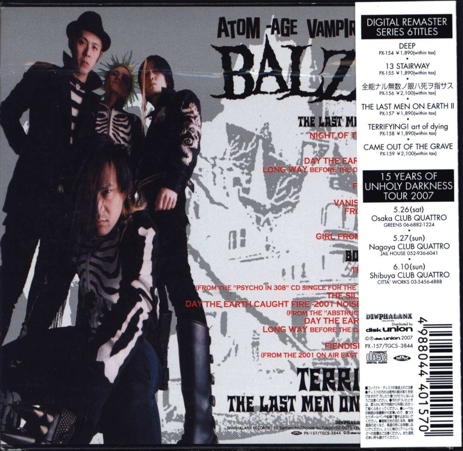 Balzac: The Last Men On Earth II, CD
