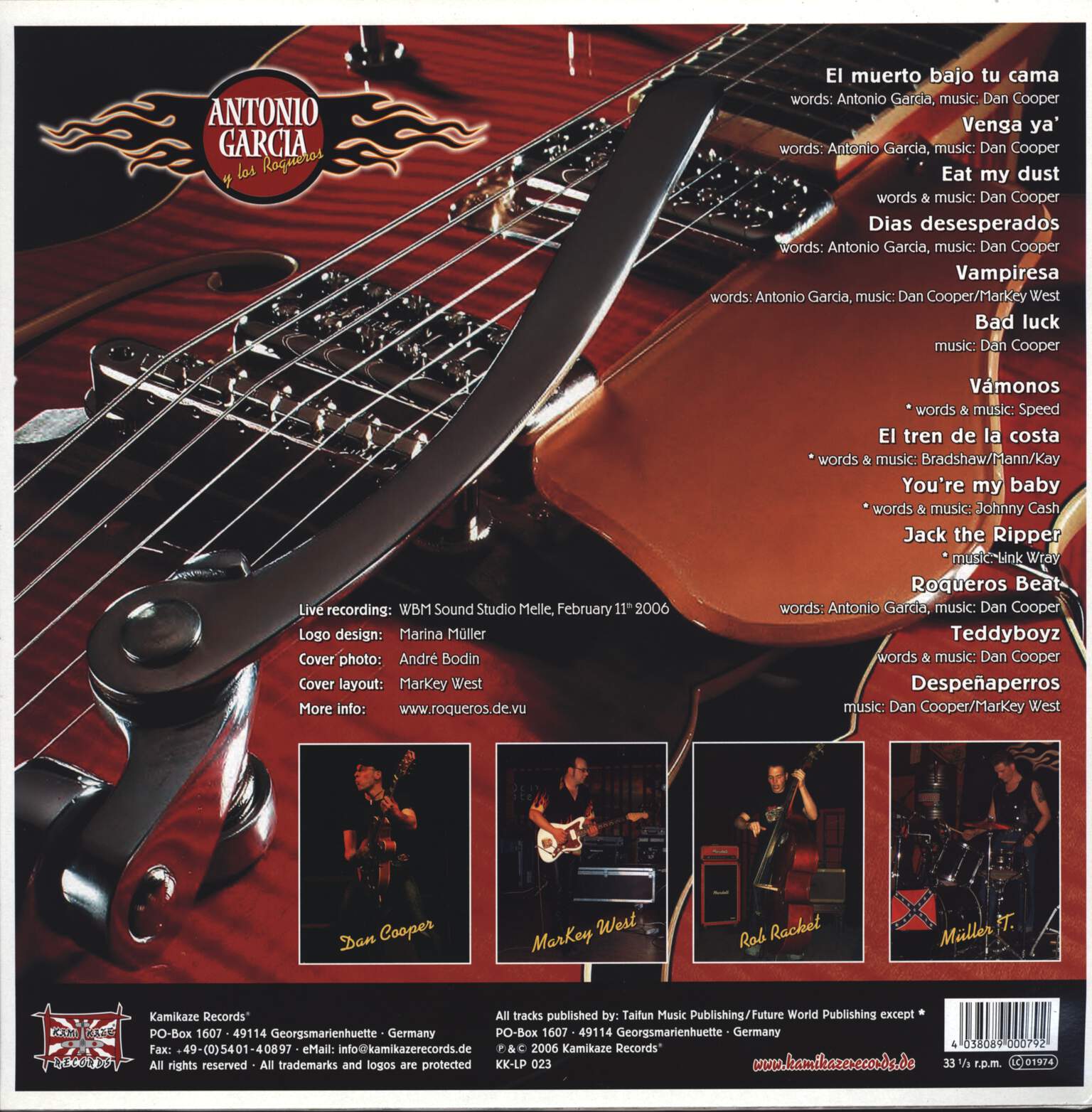 Antonio Garcia Y Los Roqueros: Rockin' Harder, LP (Vinyl)