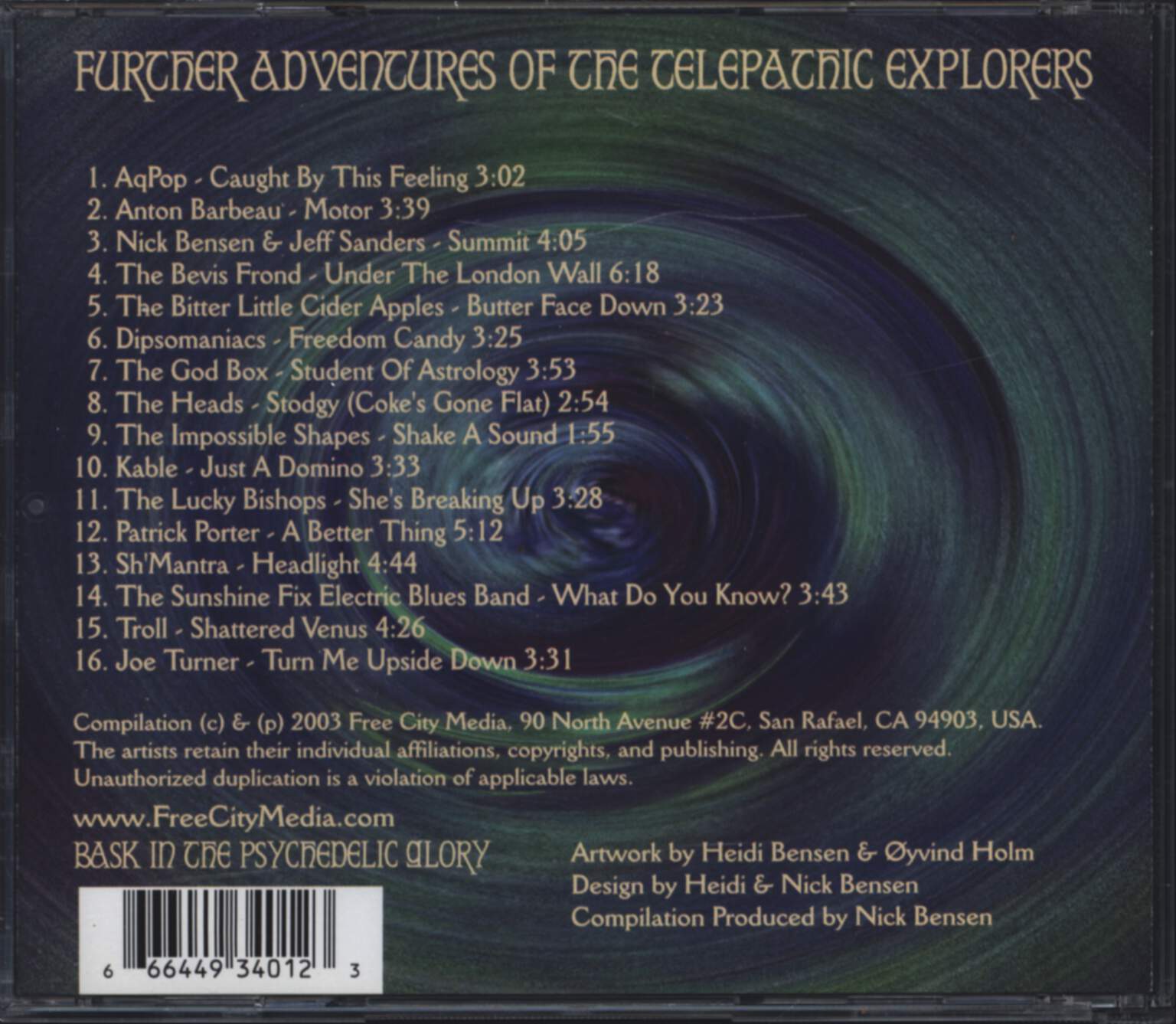 Various: Further Adventures Of The Telepathic Explorers, CD