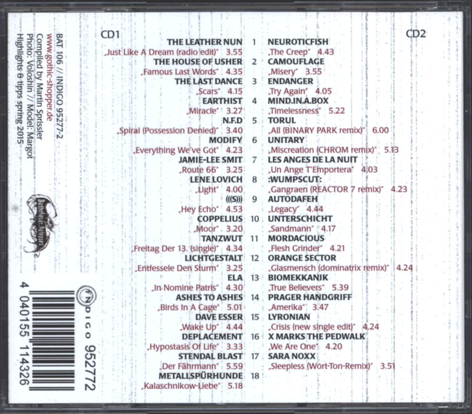 Various: Gothic Compilation Part LVIII, CD