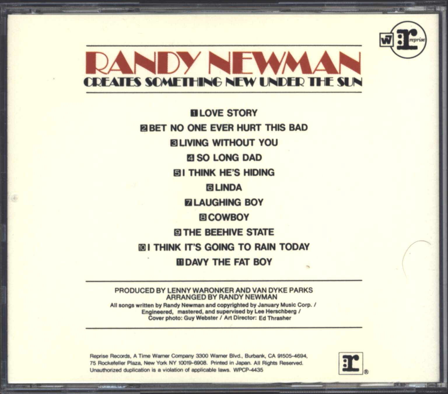 Randy Newman: Randy Newman, CD