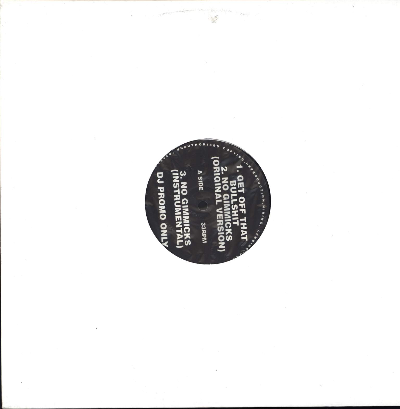 Large Professor: Get Off That Bullshit / No Gimmicks / You Know Now (Remix), 12" Maxi Single (Vinyl)
