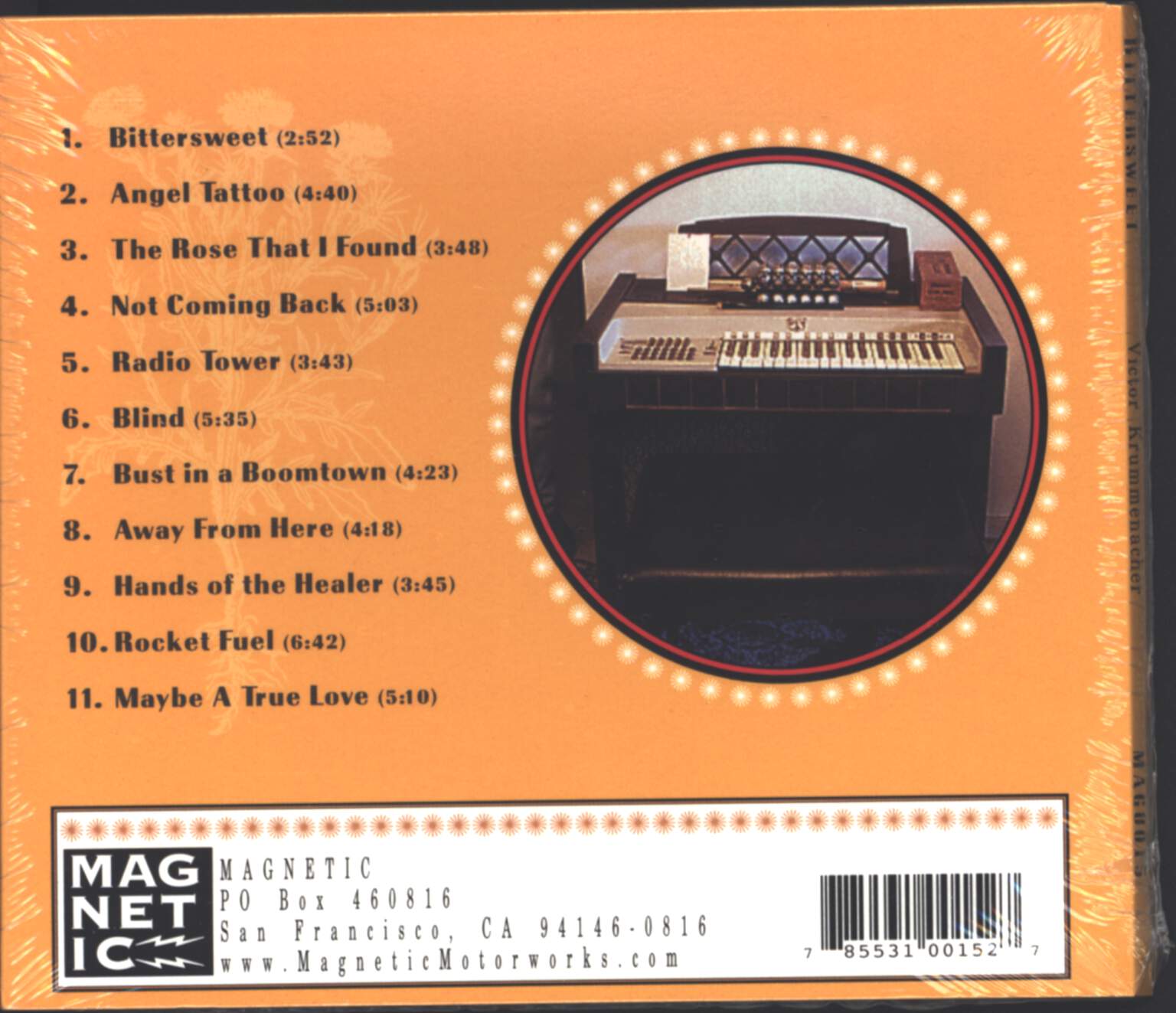 Victor Krummenacher: Bittersweet, CD