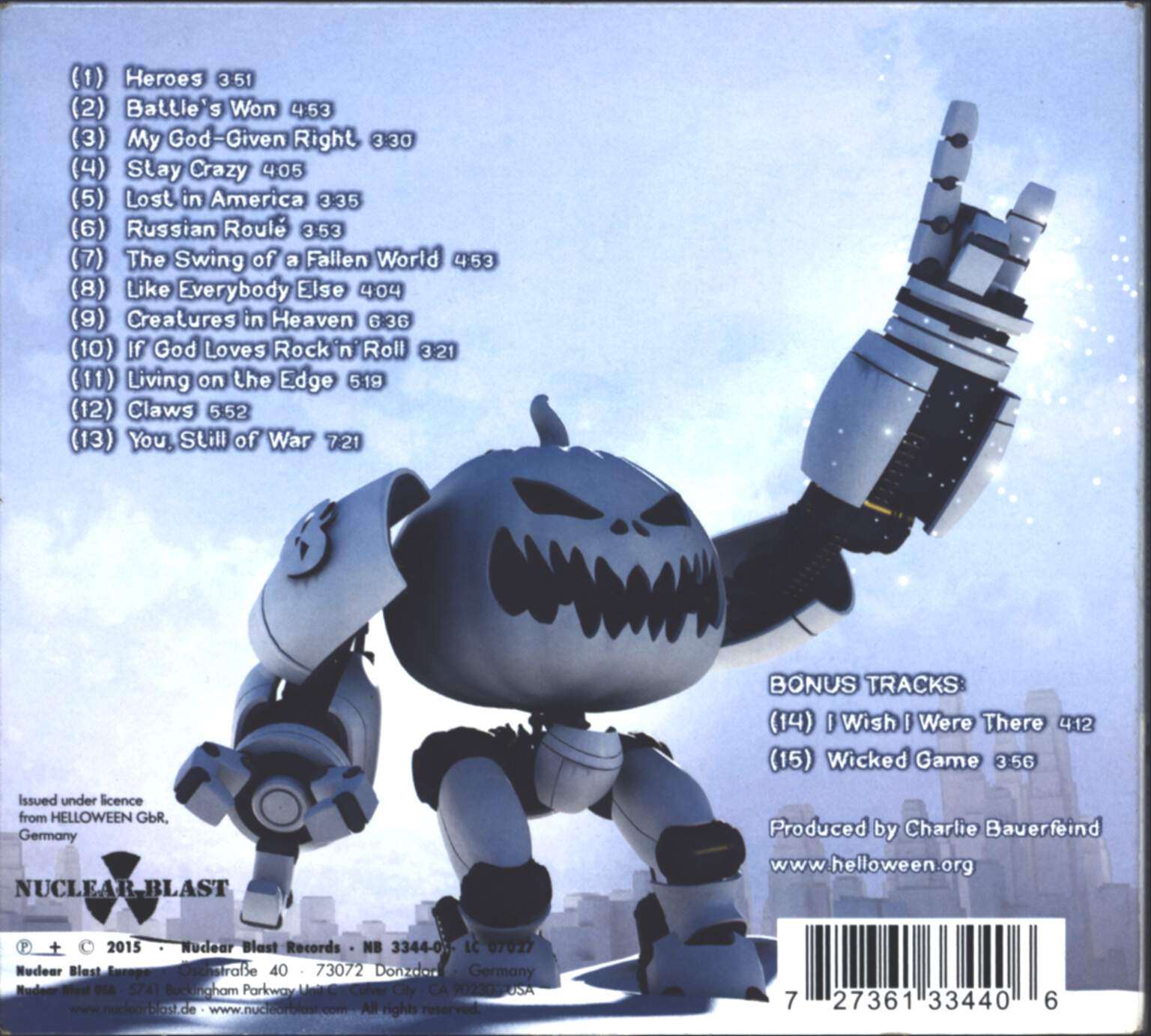 Helloween: My God-Given Right, CD