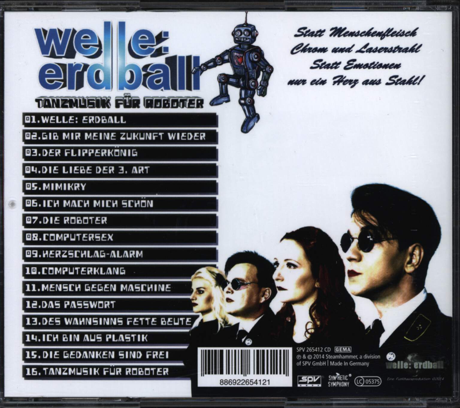 Welle: Erdball: Tanzmusik Für Roboter, CD