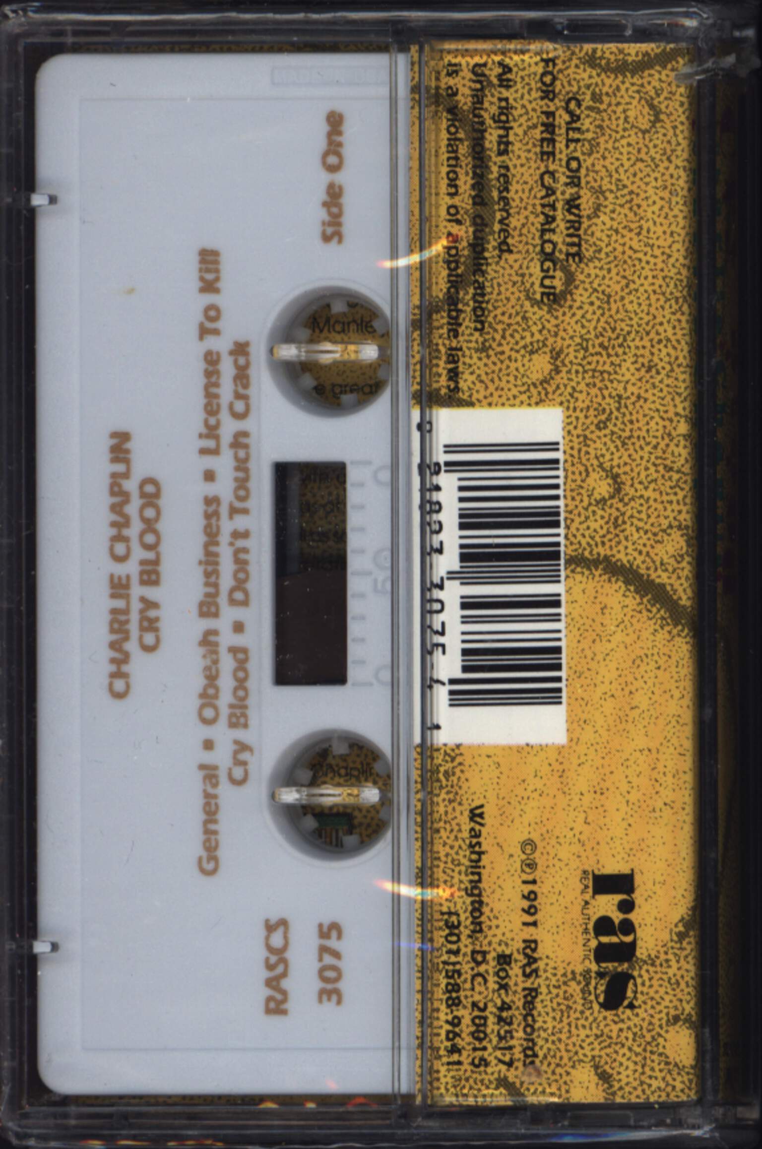 Charlie Chaplin: Cry Blood, Compact Cassette