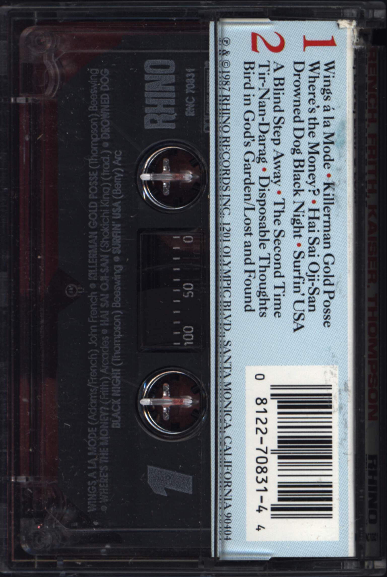 French/Frith/Kaiser/Thompson: Live, Love, Larf & Loaf, Compact Cassette