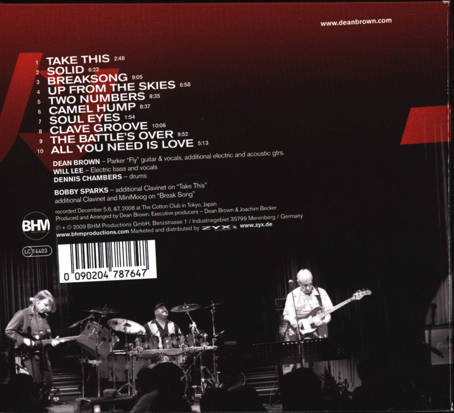 Dean Brown: DBIII - Live At The Cotton Club Tokyo, CD