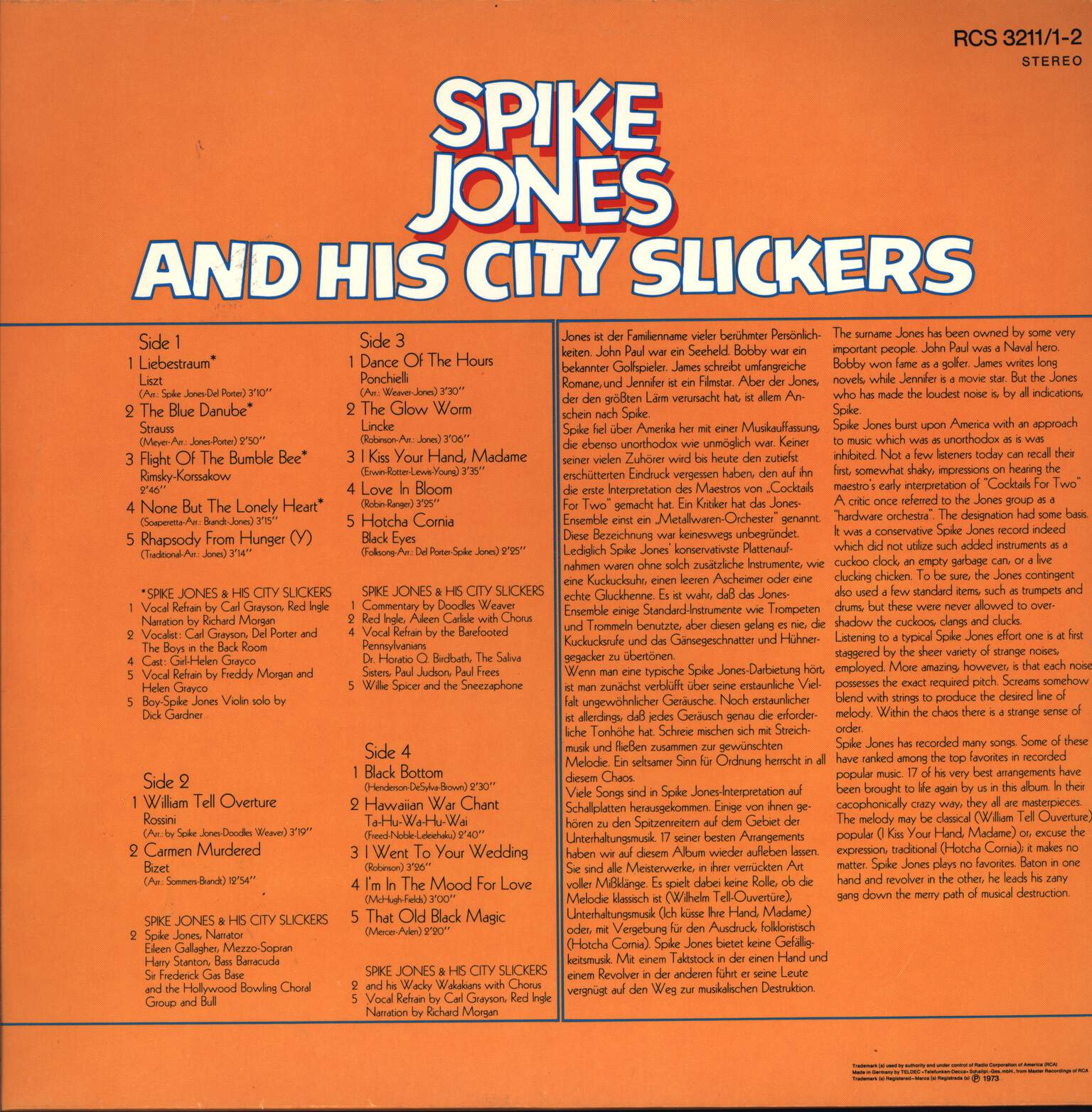 Spike Jones And His City Slickers: Spike Jones Murders Them All, 2×LP (Vinyl)