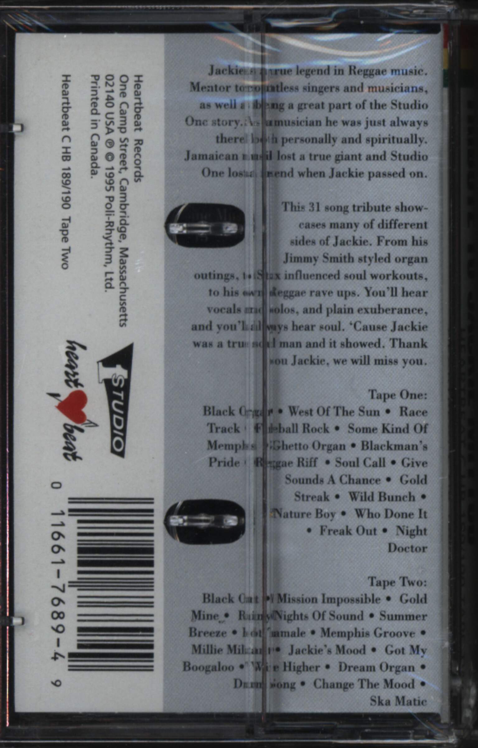 Jackie Mittoo: A Tribute To Jackie Mittoo, Compact Cassette