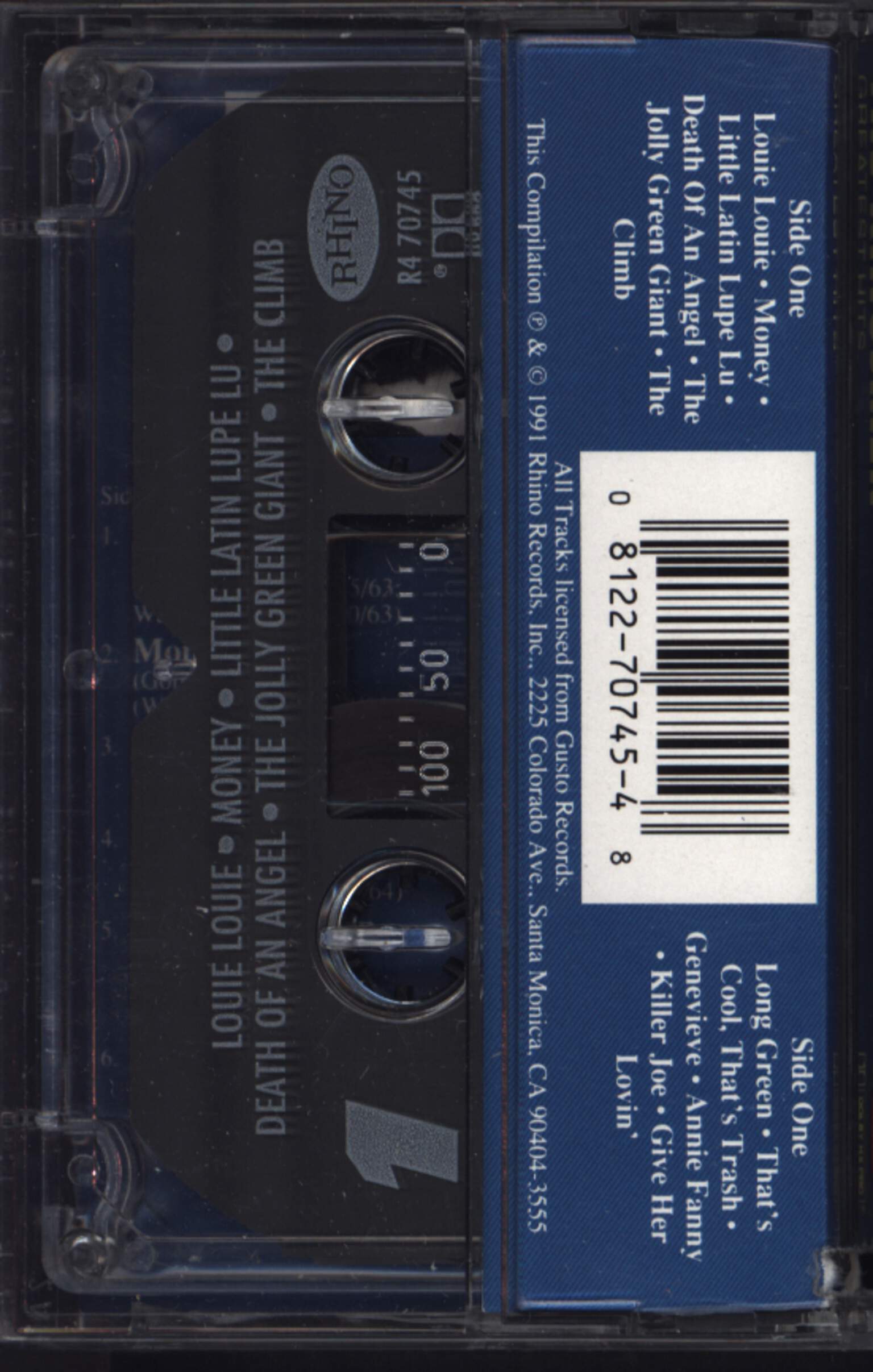 The Kingsmen: The Best Of The Kingsmen, Compact Cassette