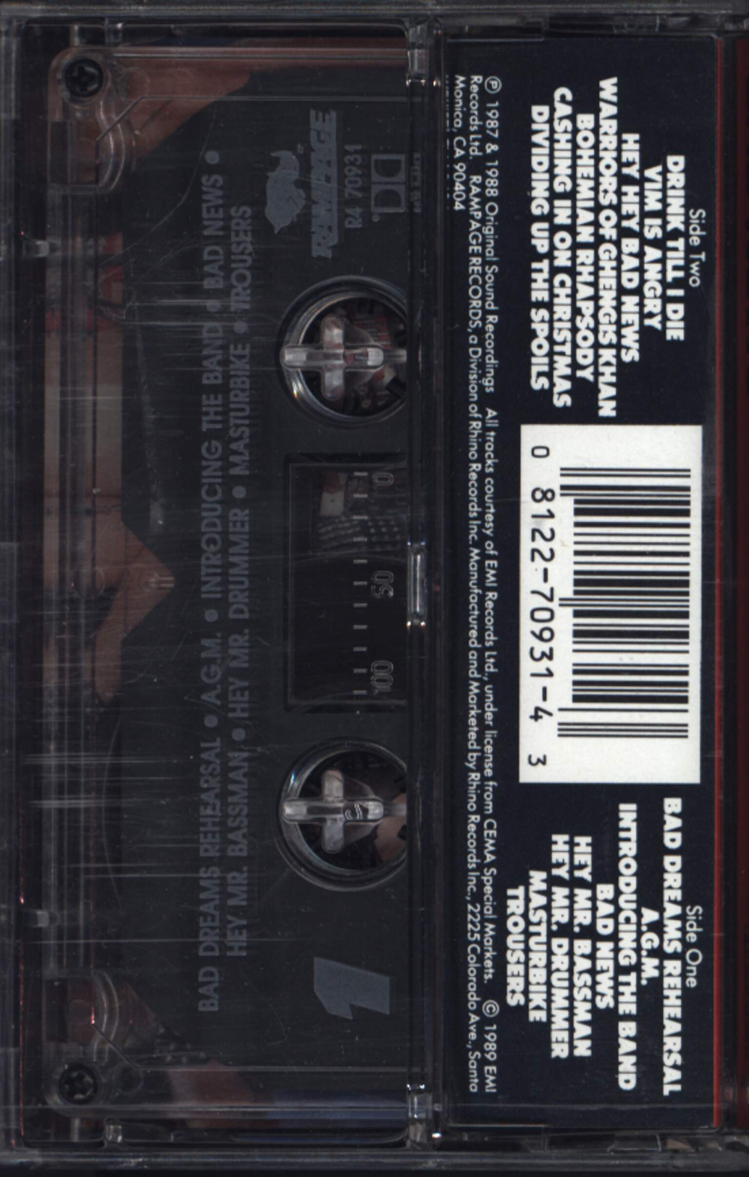 Bad News: Bad News, Compact Cassette